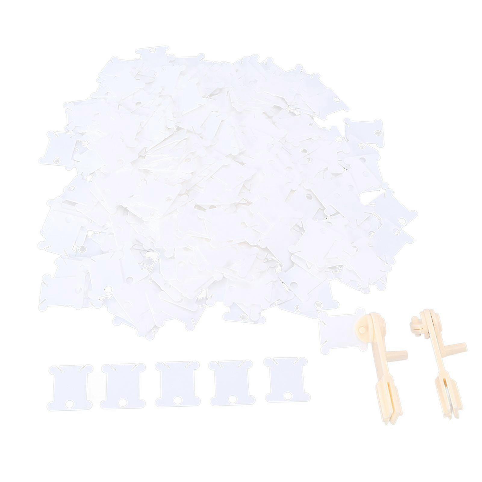 400Pcs Plastic Floss Bobbin Sorting Storage Function Anti Rust Beautiful Practical DIY Sewing Thread Storage for Sewing