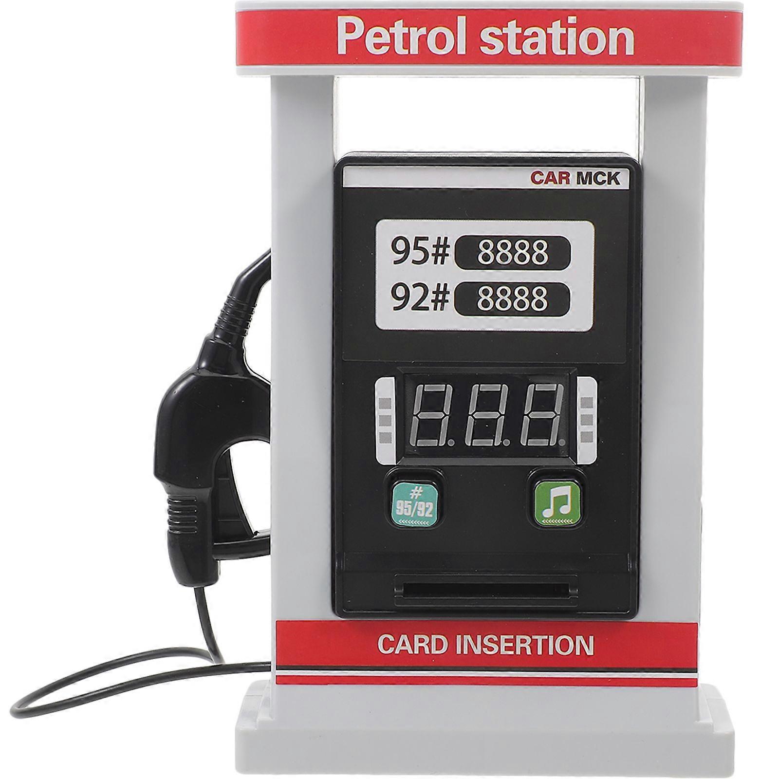 Simulation Gas Station Model Plastic Multi-function Swiping Card Voice Gas Station Toy