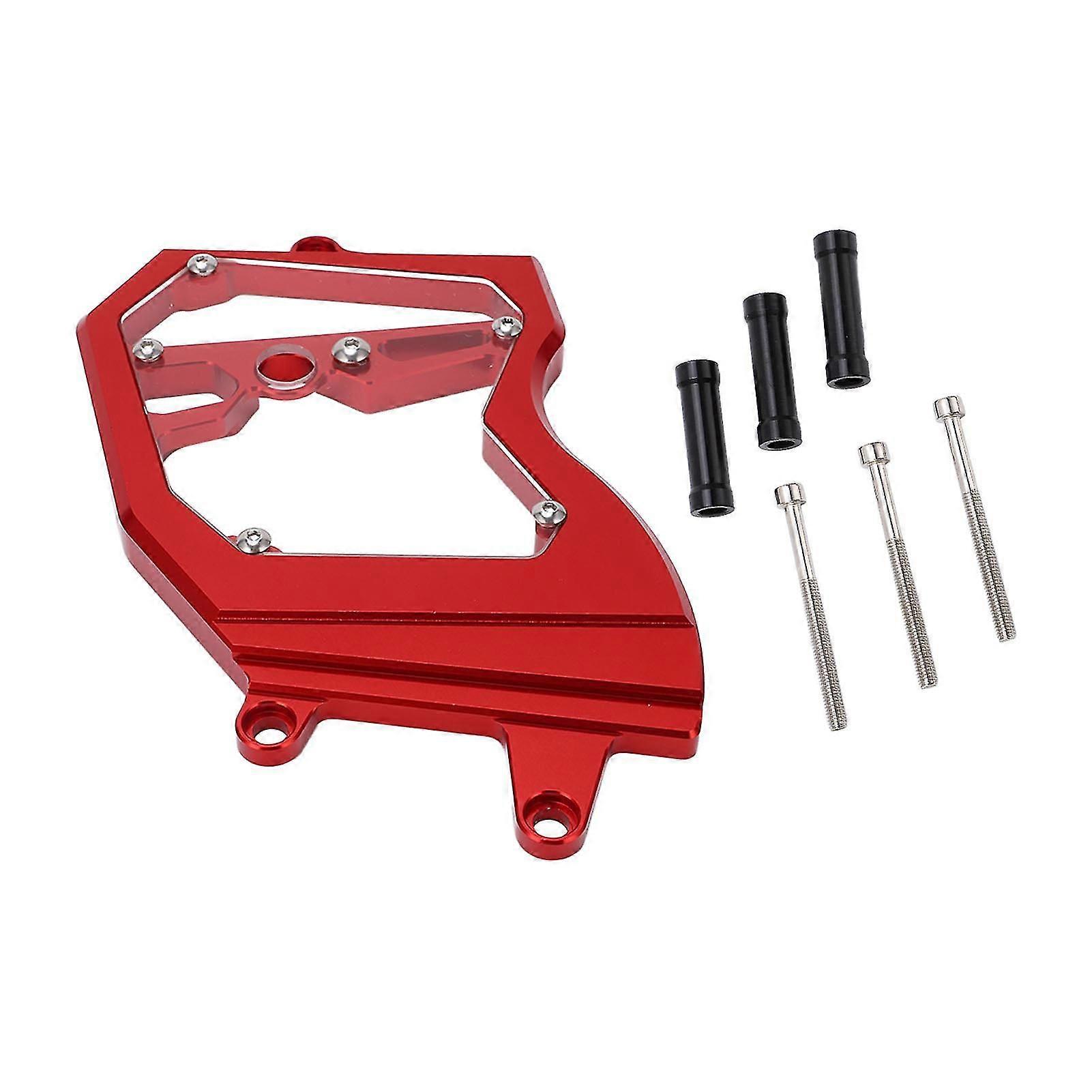 Motorcycle Modification Sprocket Cover CNC Aluminium Red Compatible with KAWASAKI ZX6R 2009-2021 Durable Lightweight Design High Precisio