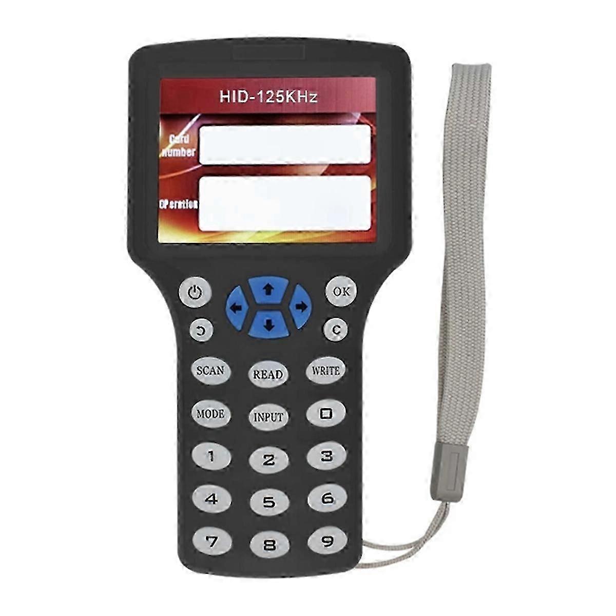 10 Frequency RFID NFC Smart Card Reader Writer Duplicator 125KHz 13.56MHz RFID Copier Key Replicator