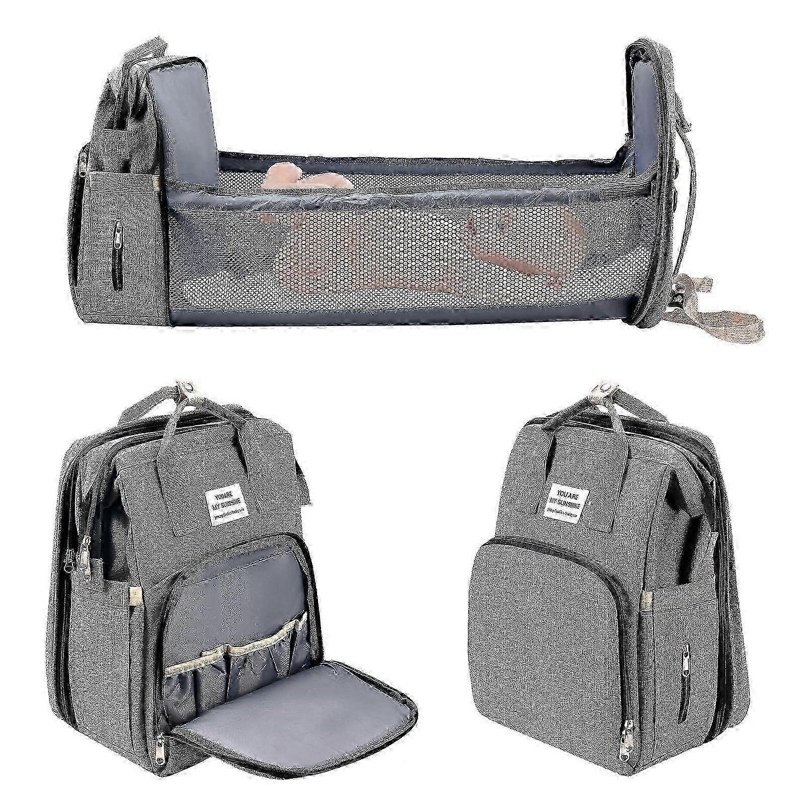 Baby Changing Diaper Backpack, Multifunctional Waterproof Large Capacity Bag