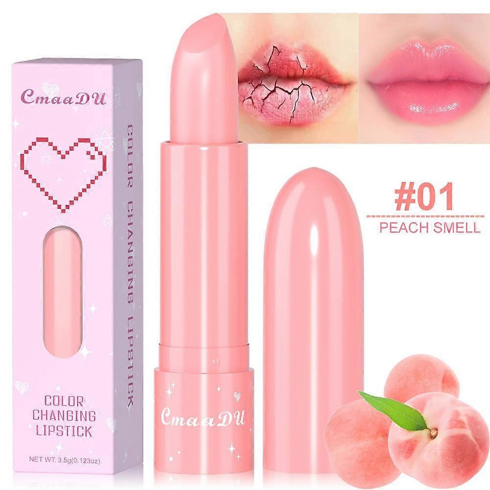 6-color Fruit Flavored Color Changing and Moisturizing Lipstick