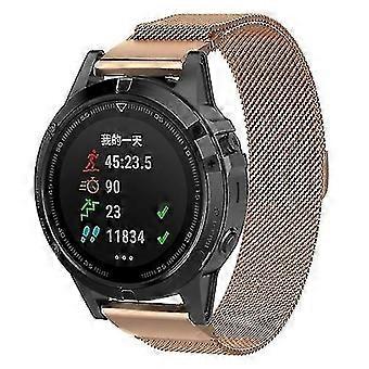 For Garmin Fenix 6s Milanese Watch Band