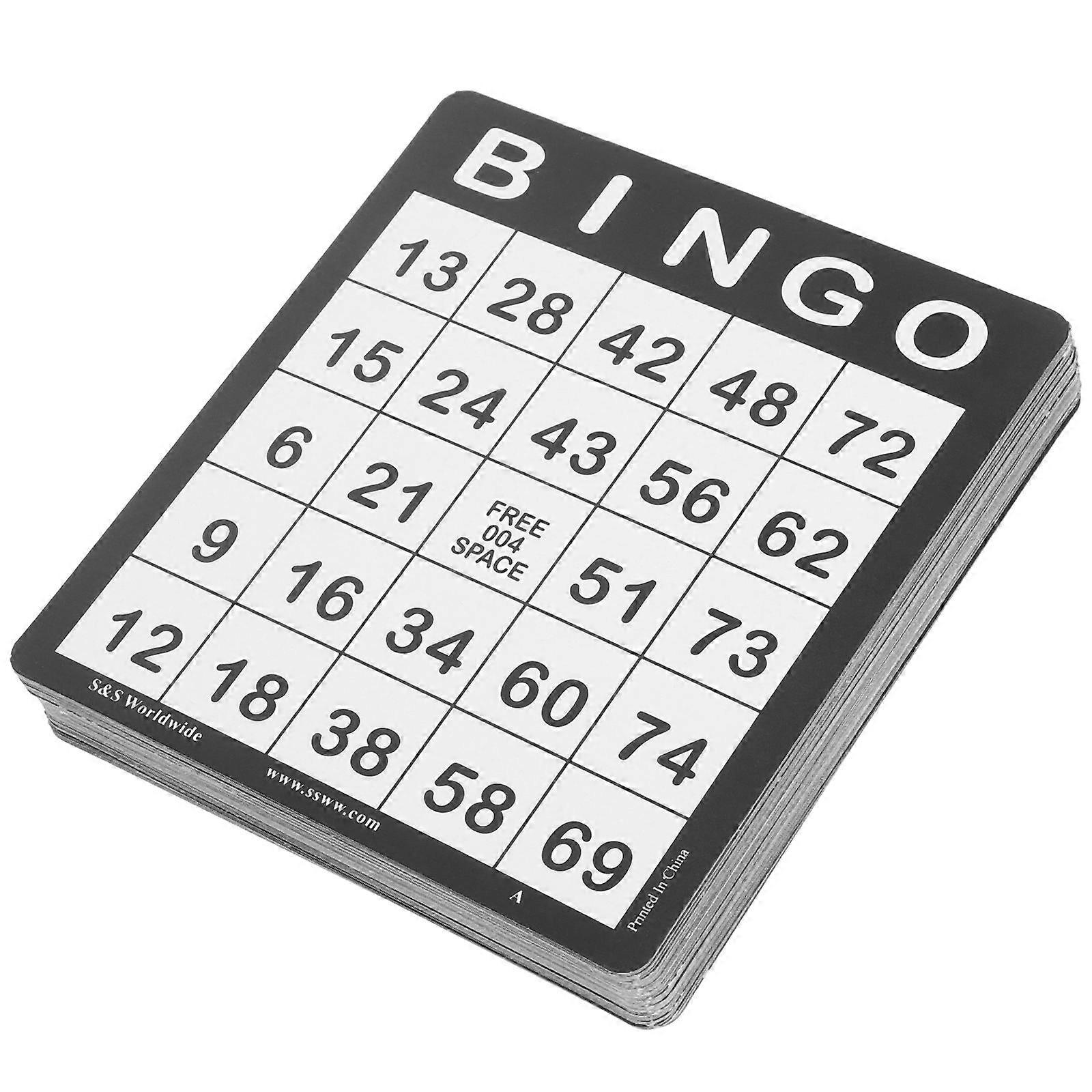 Replacement Bingo Cards for Party Use Paper Game 50Pcs