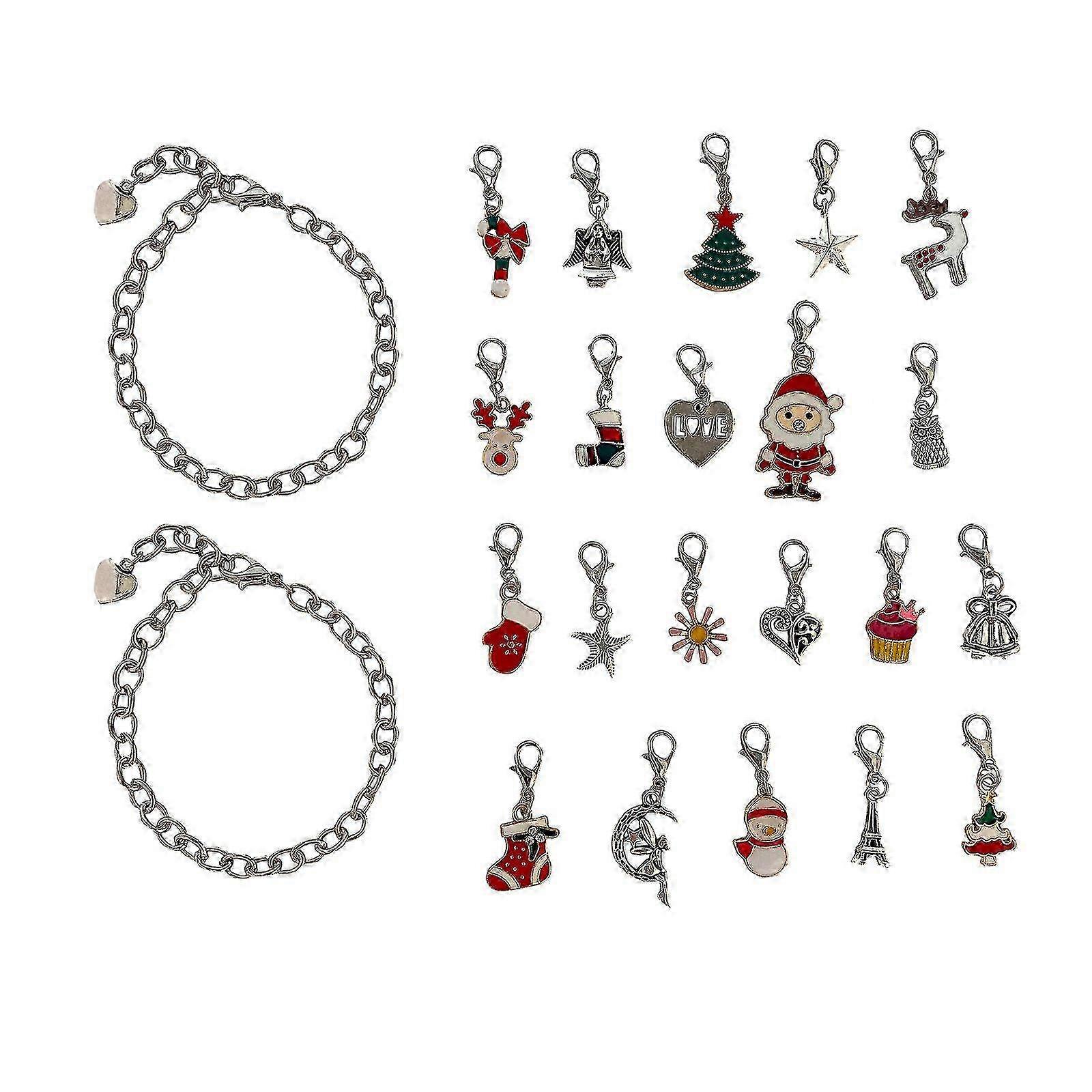 Festive Advent Calendar for Christmas with Bracelet Crafting Activity