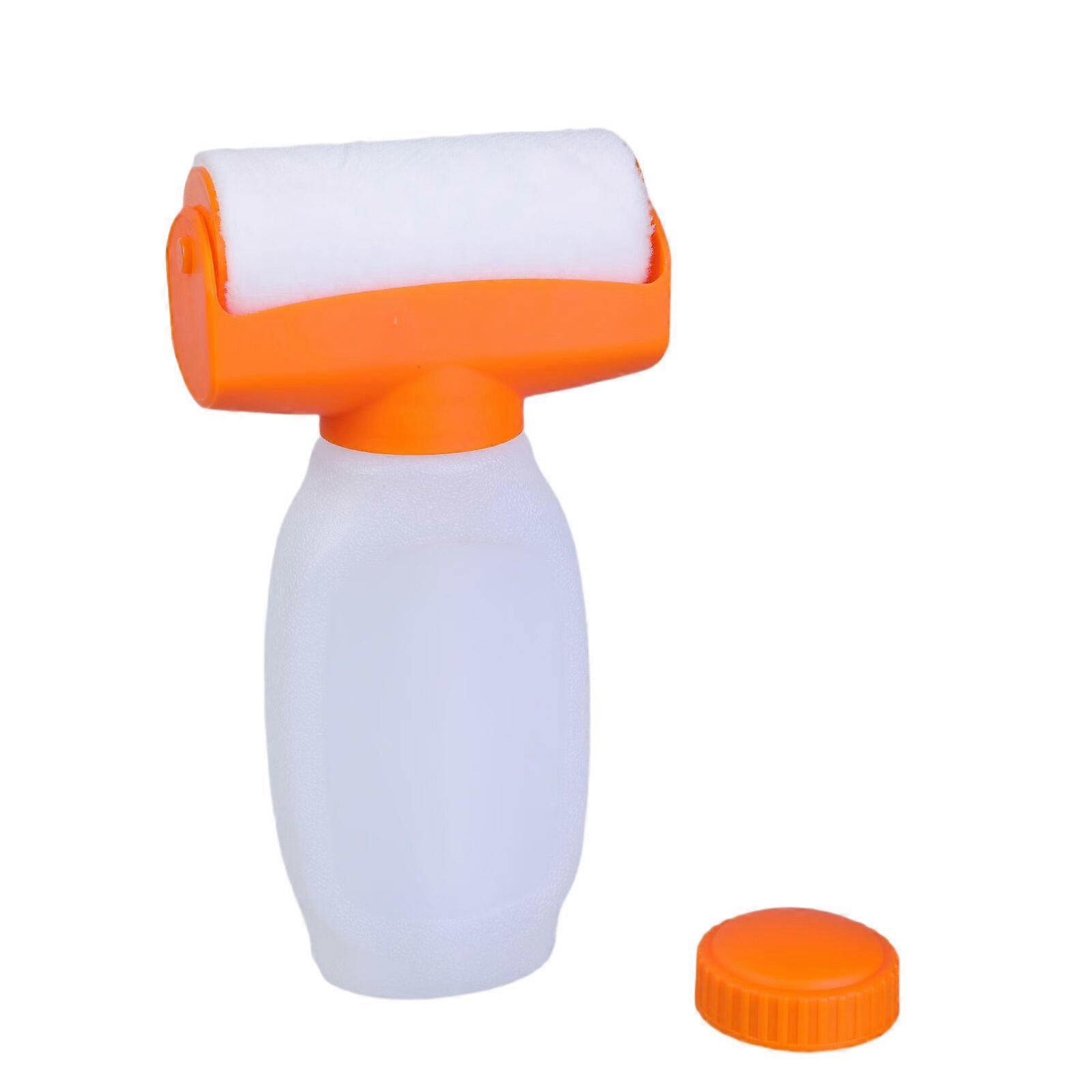Paint Roller Brush with 500g Refillable Bottle Dispenser Wall Repairing Tool for Smooth Application on Wall and Ceilings Multicolor