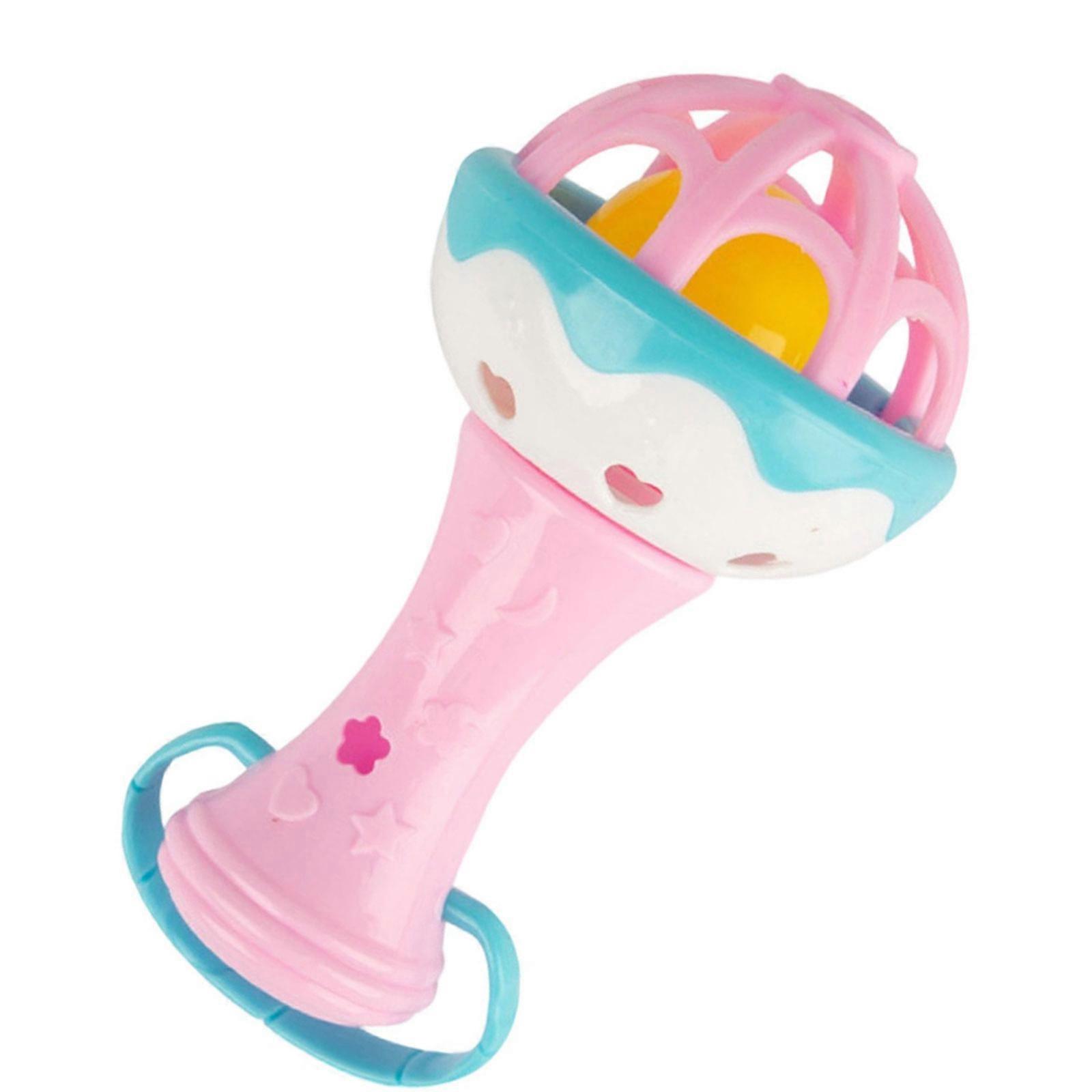 Soft Silicone Teething Rattle Sensory Ball Infant Grab Toy For Early Development 0-12 Months Multicolor