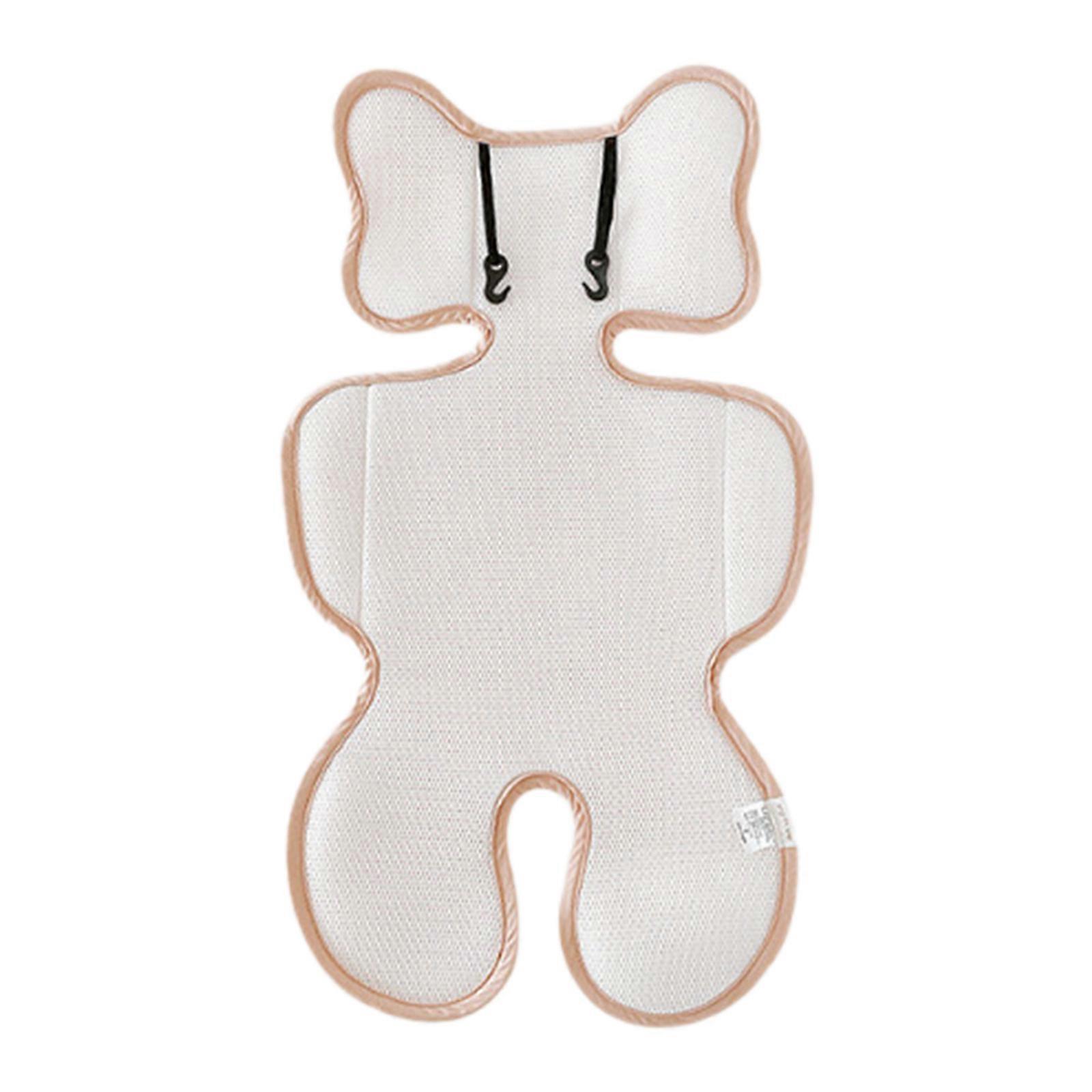 Breathable Pram Pad Toddlers Newborns Stroller Liner Stroller Cooling Pad with Cute Cartoon Pattern Multicolor