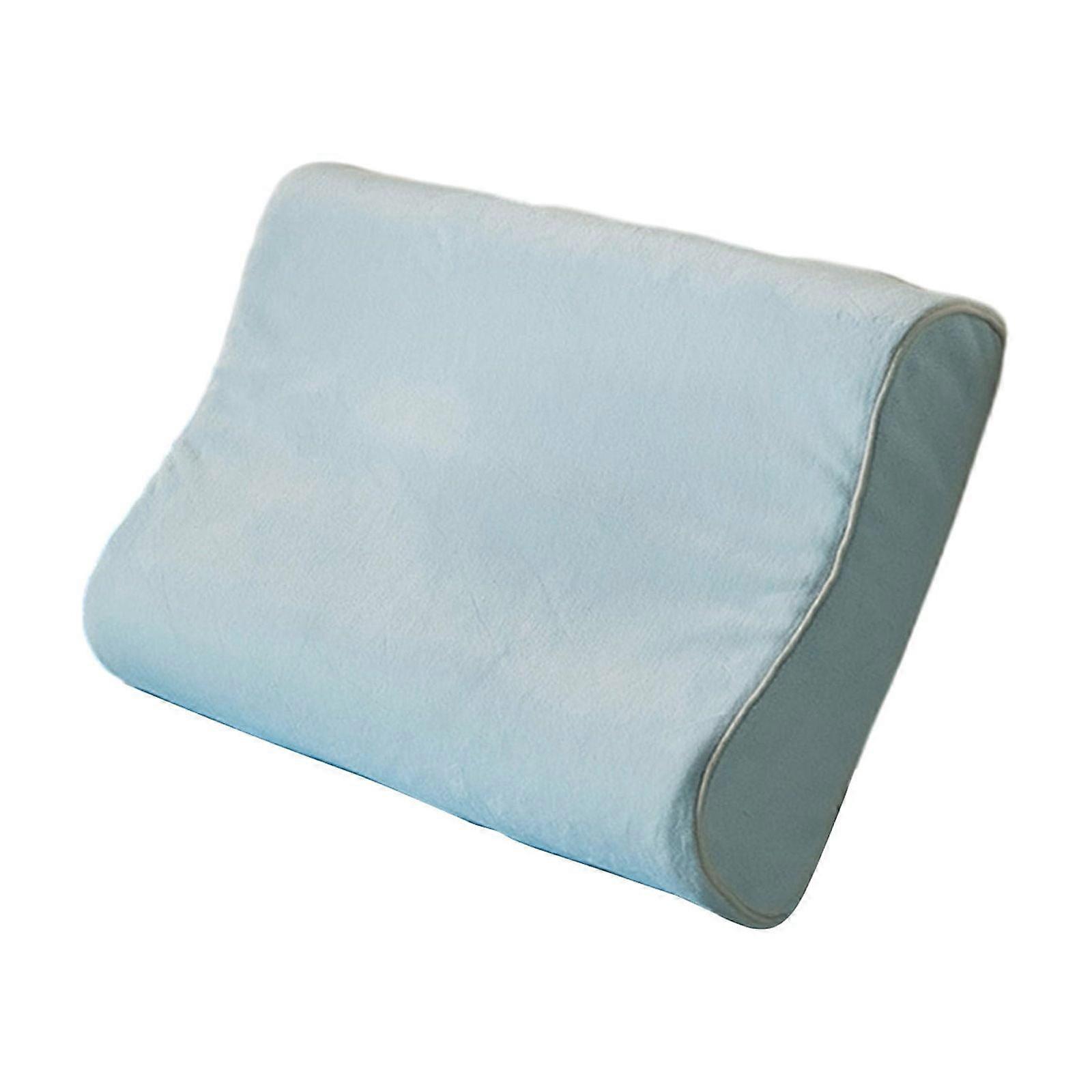 Zeceouar Milk Velvet Memory Neck Pillow with Pillowcase, Soft & Warm for Fall/Winter, Compatible with Standard Cores