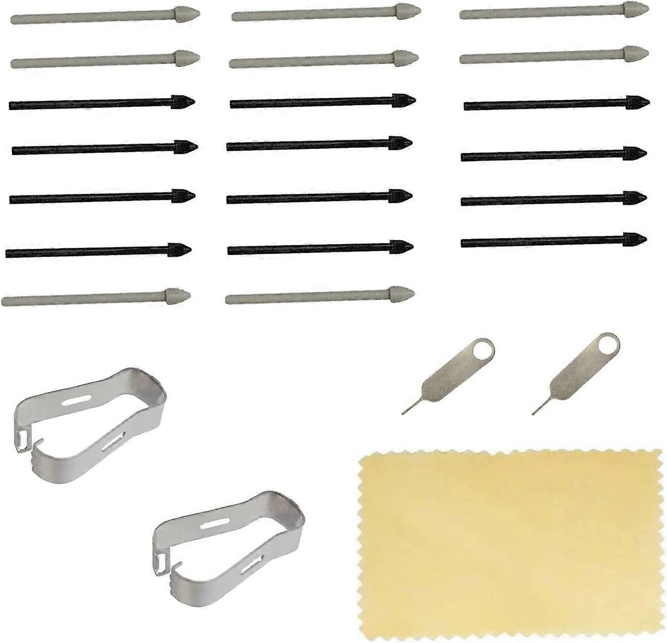 (20pcs Pack) Tab s7 s Pen Nibs Replacement Stylus Tips for compatible with Samsung Galaxy tab s7,s7 Plus (Black/Gray)