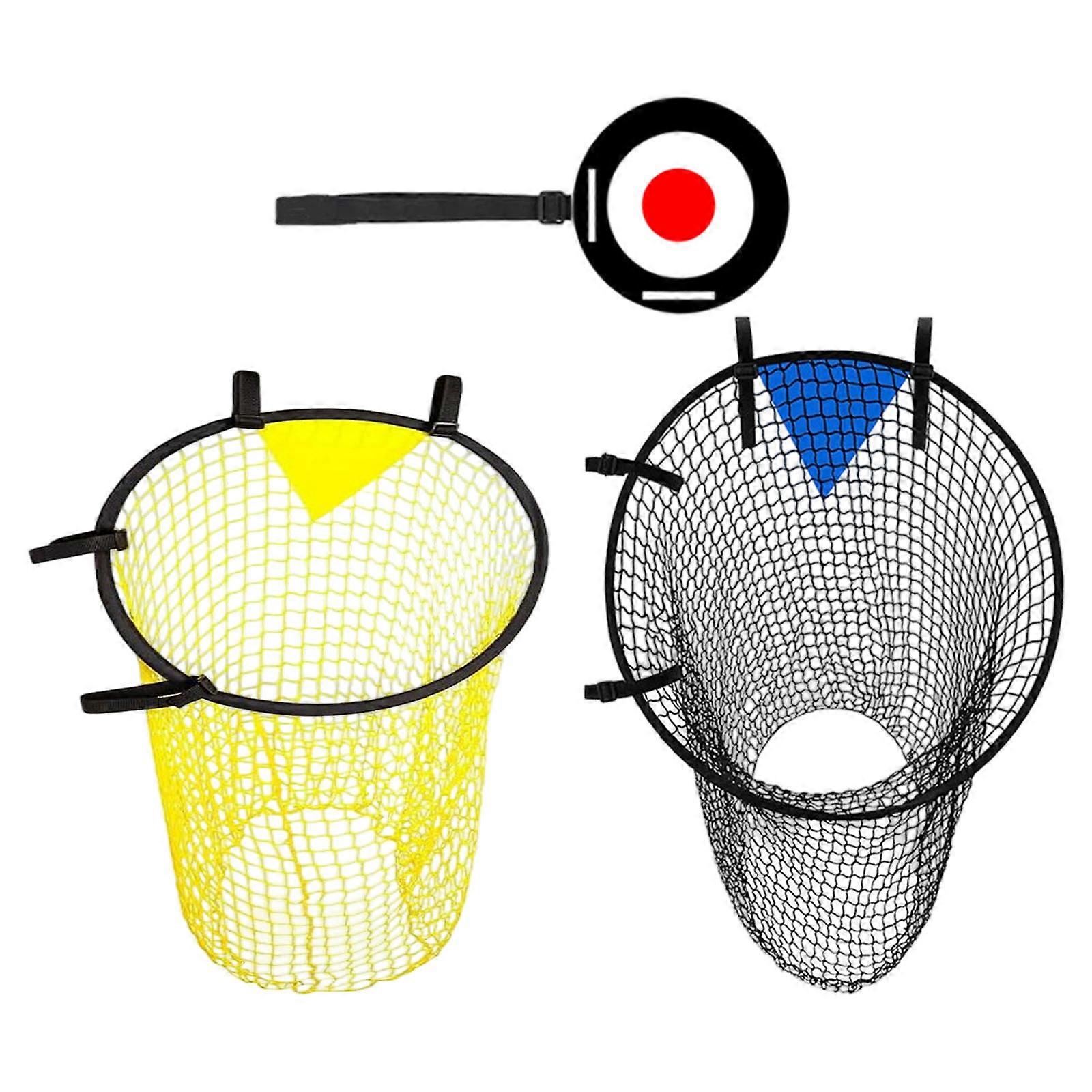 Football Goal Targets Net With Reinforced Corner Quick Setups Soccer Training Targets For Secure Attachments Multicolor