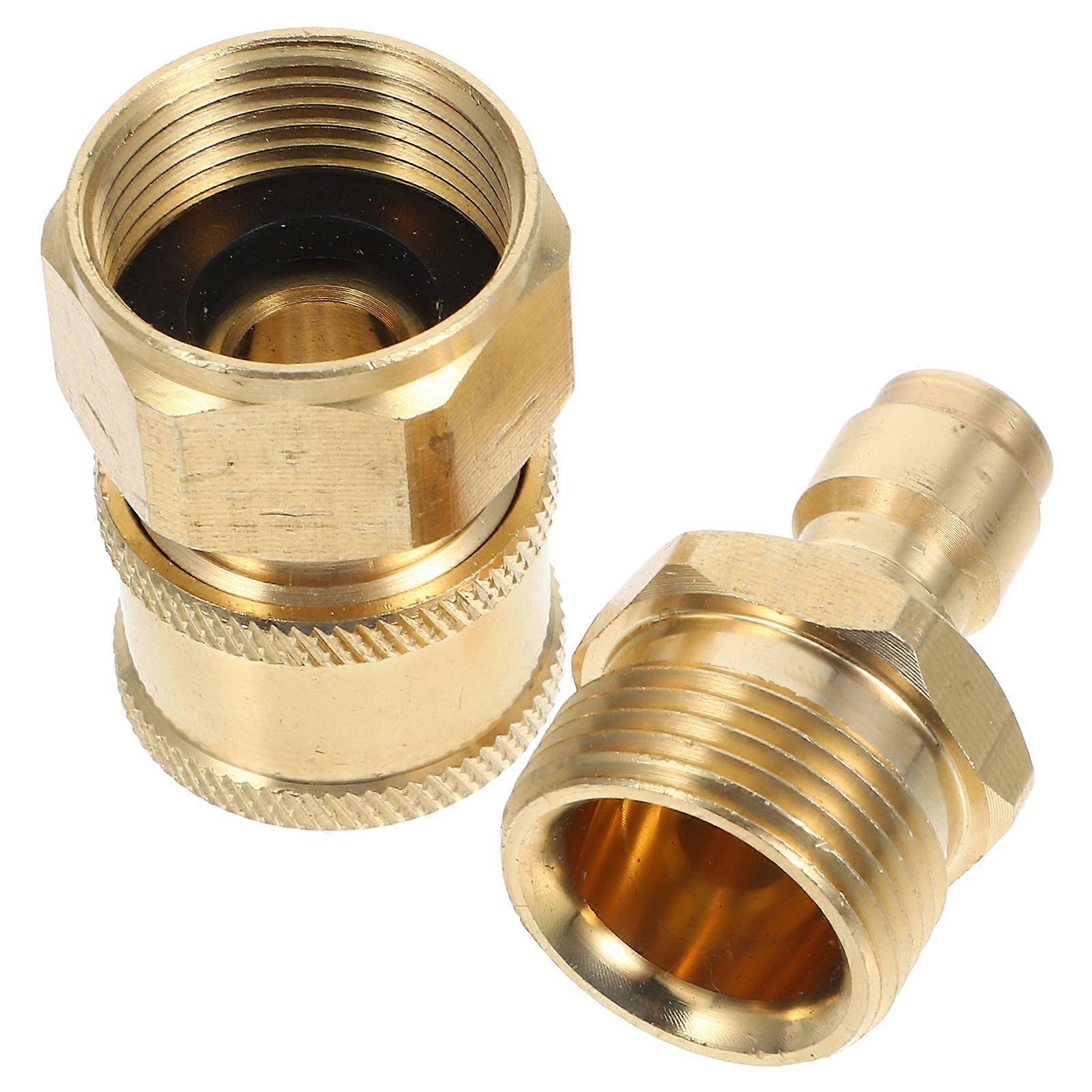 Brass Pressure Washer Adapter Set Quick Connect Kit for Connector 1Pair