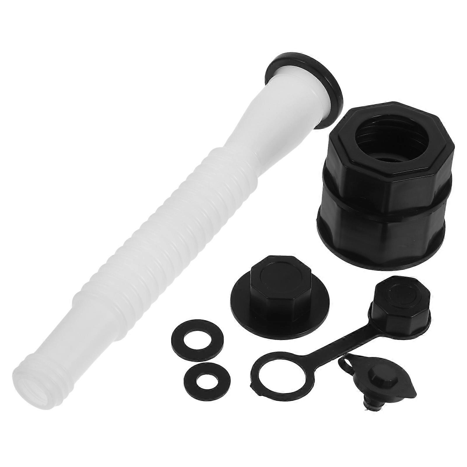 Can Nozzle Replacement with Threaded Cap Anti-Slip for 1Set Fuel Spout