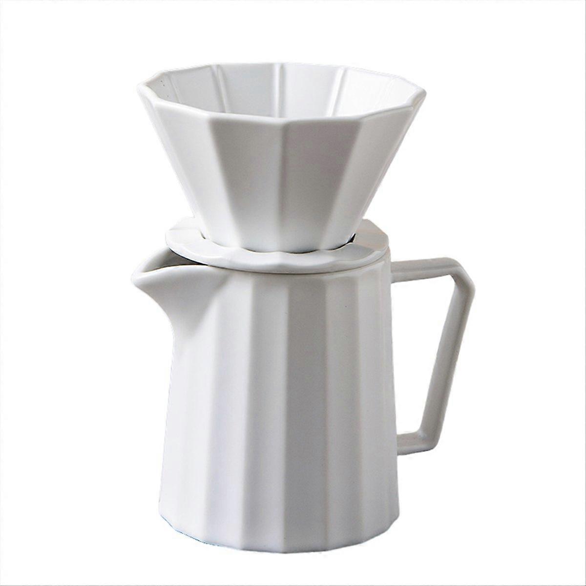 Coffee Drip Filter 1-2 Cups Ceramic with Separate Stand