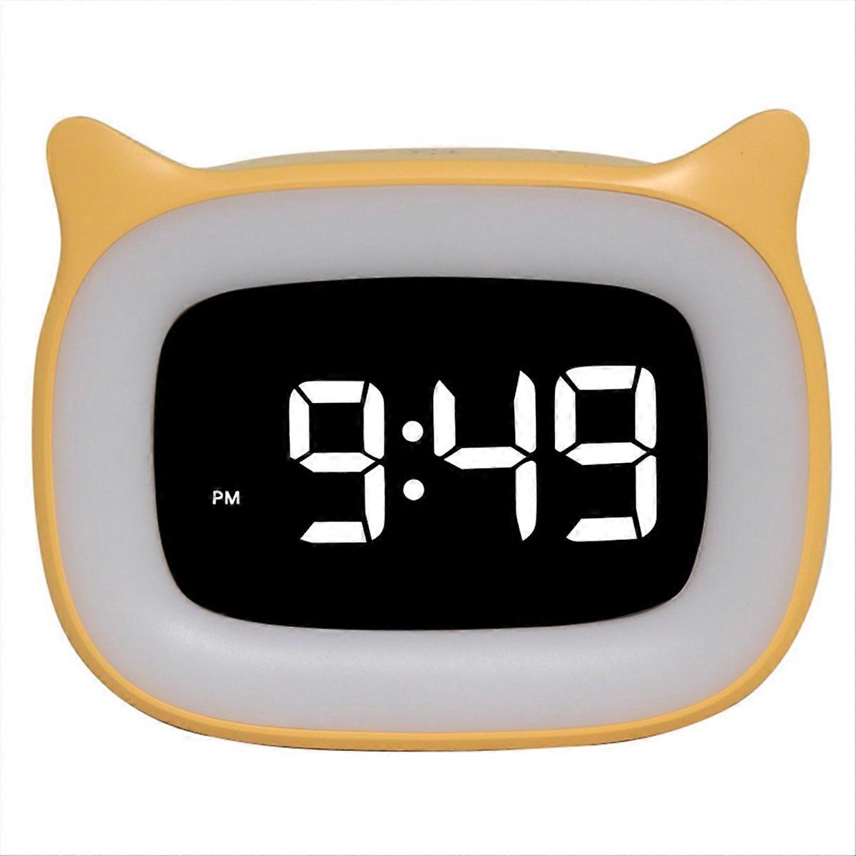LED Night Light Alarm Clock, Desktop Functional Electronic Clock