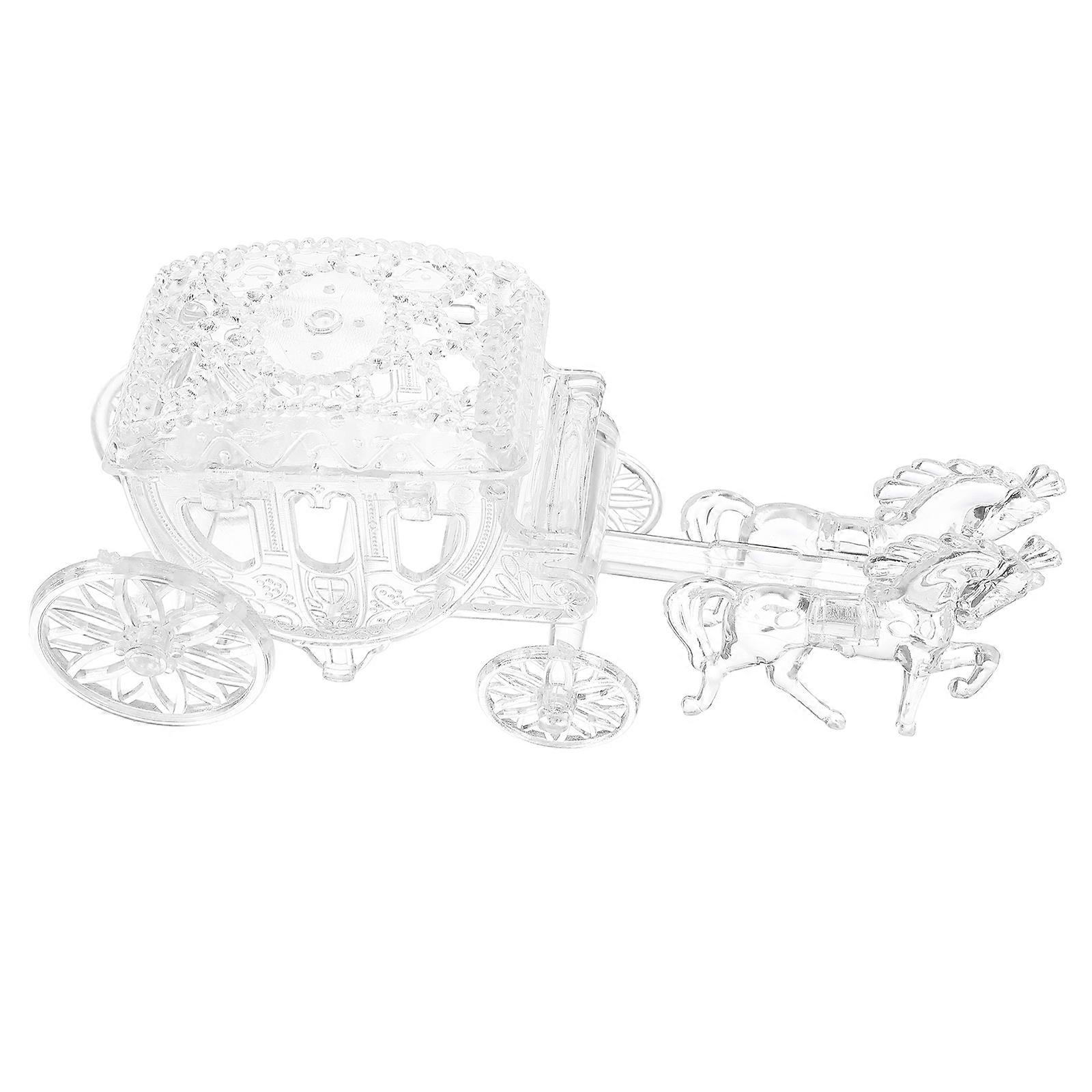 Carriage Candy Container Candy Box for Storage Transparent ABS Material
