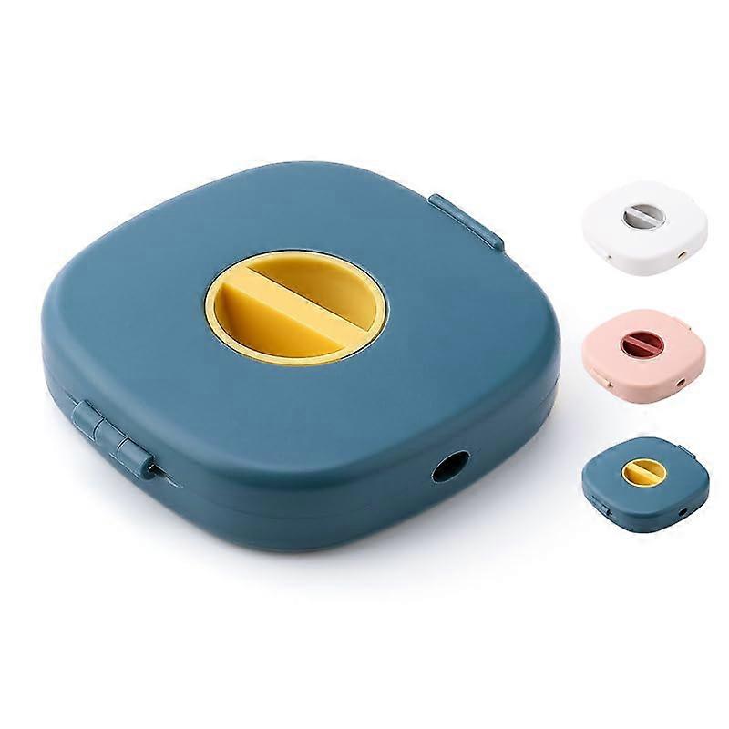 2 in 1 Cable Organizer with Phone Stand, Compact Travel Winder for Charging and Earphone Cables, Blue