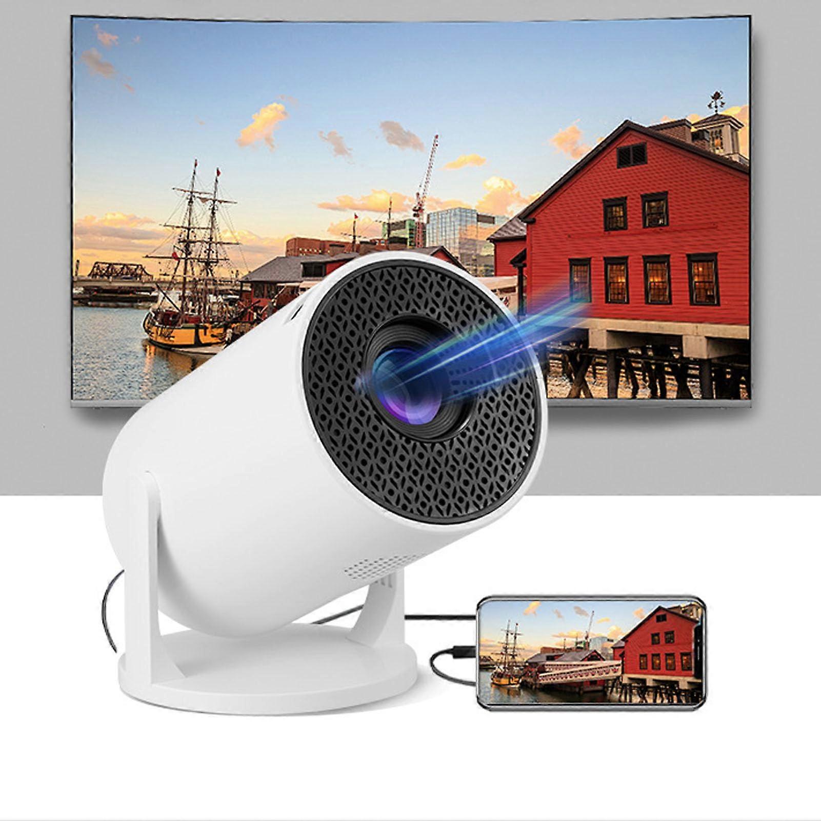 Portable Projector 1080P 180Degree Rotatable Arm Design 2.4G Wireless 4K Decoding Processor