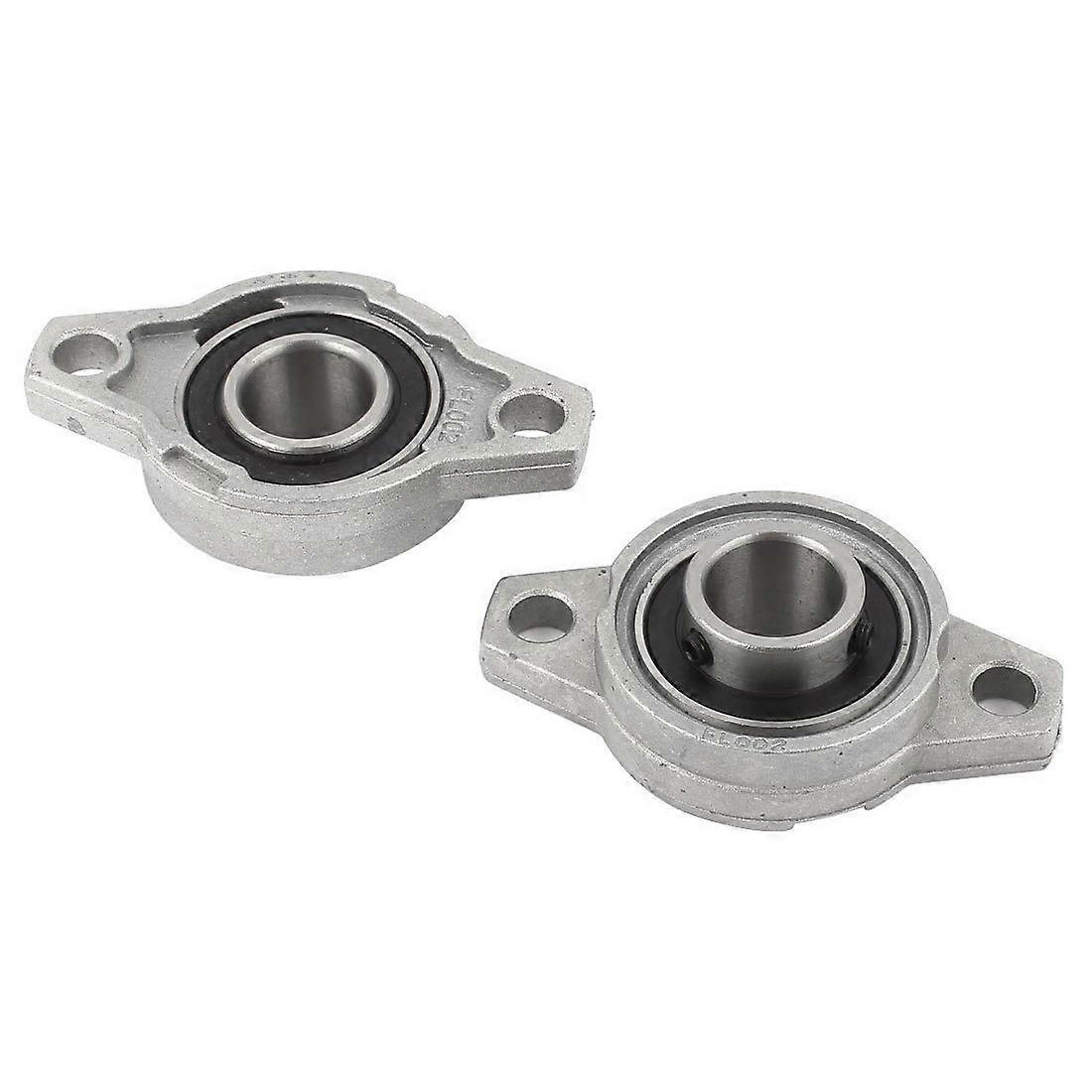 KFL002 FL002 Self Aligning Pillow Block Flange Bearing 15mm Size 2PCS for Machinery and Equipment Applications