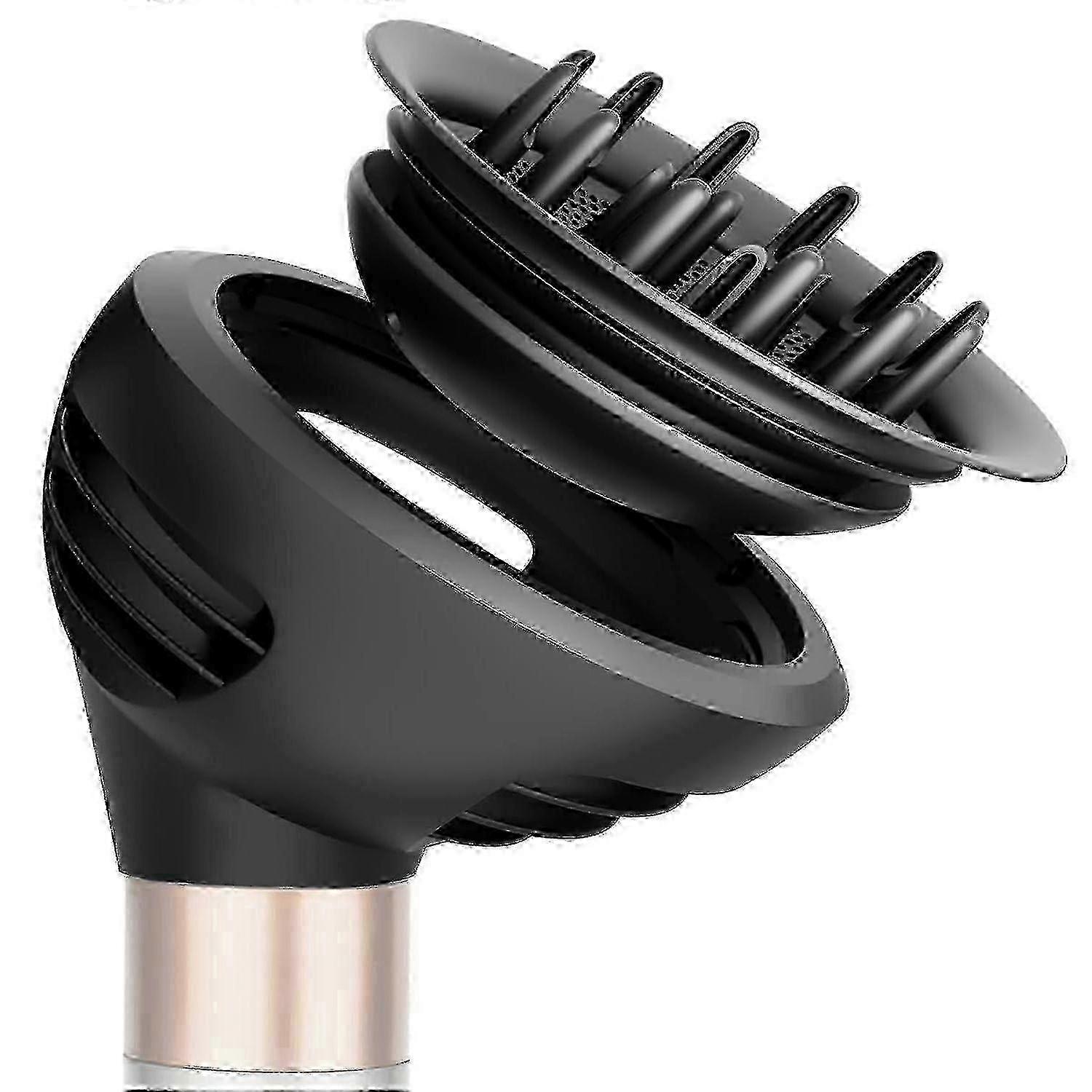 Wave Curl Diffuser Attachment, for Airwrap HS01 HS05 HS08, Upgraded Nozzle Dome, Faster Drying, Defined Curls, Grey