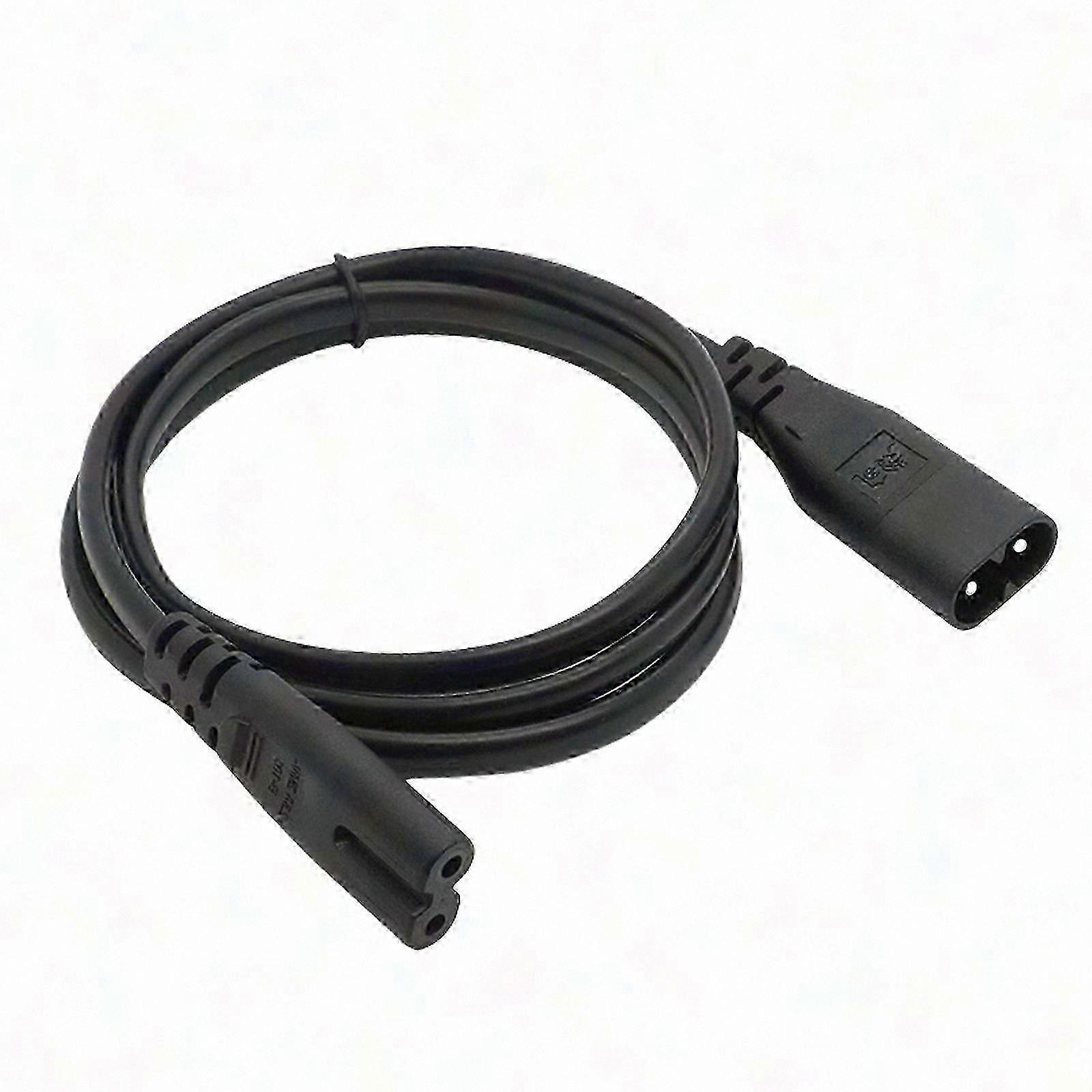 Durable IEC C7 to C8 Power Adapter Cable, 2-Core Copper Connectors for TV Power, Multicolor Options