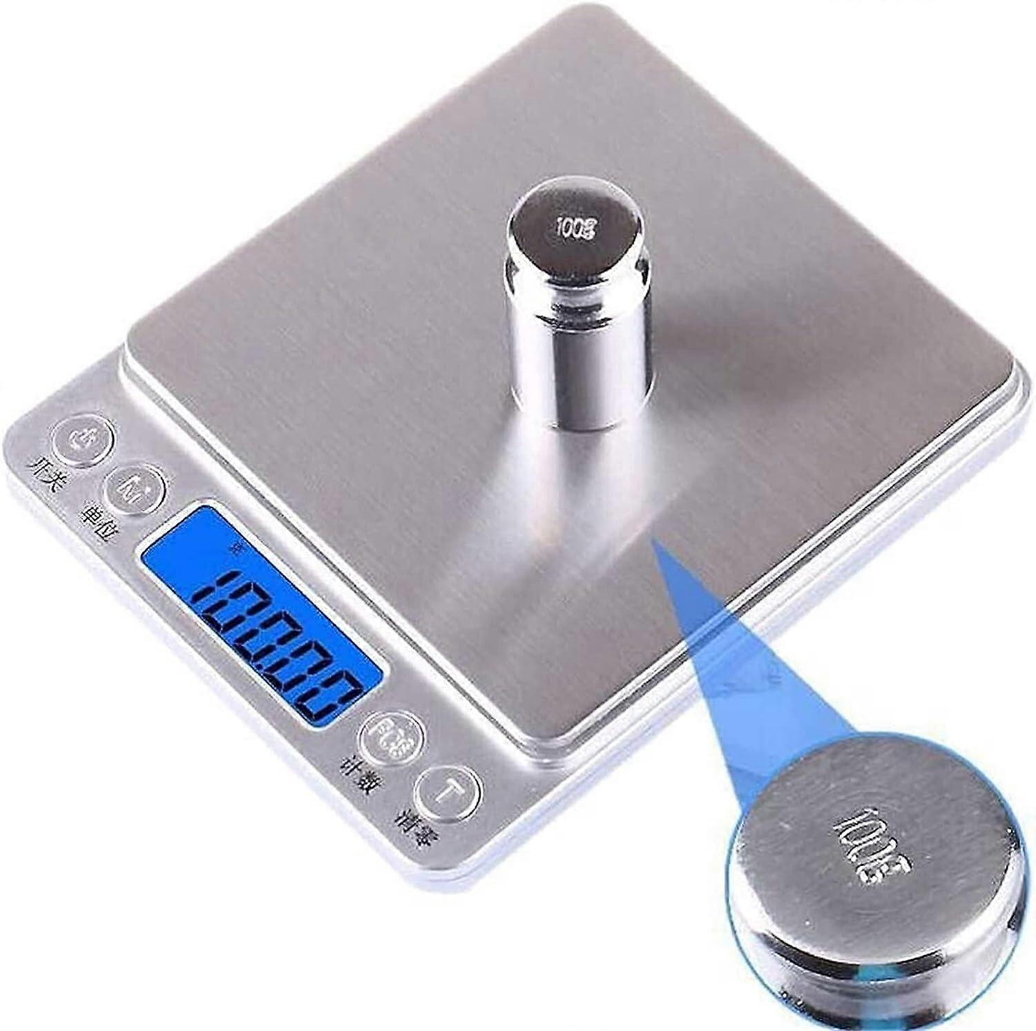 Digital Kitchen Scale Stainless Steel  Precision Food Scale with Tare Function for Baking
