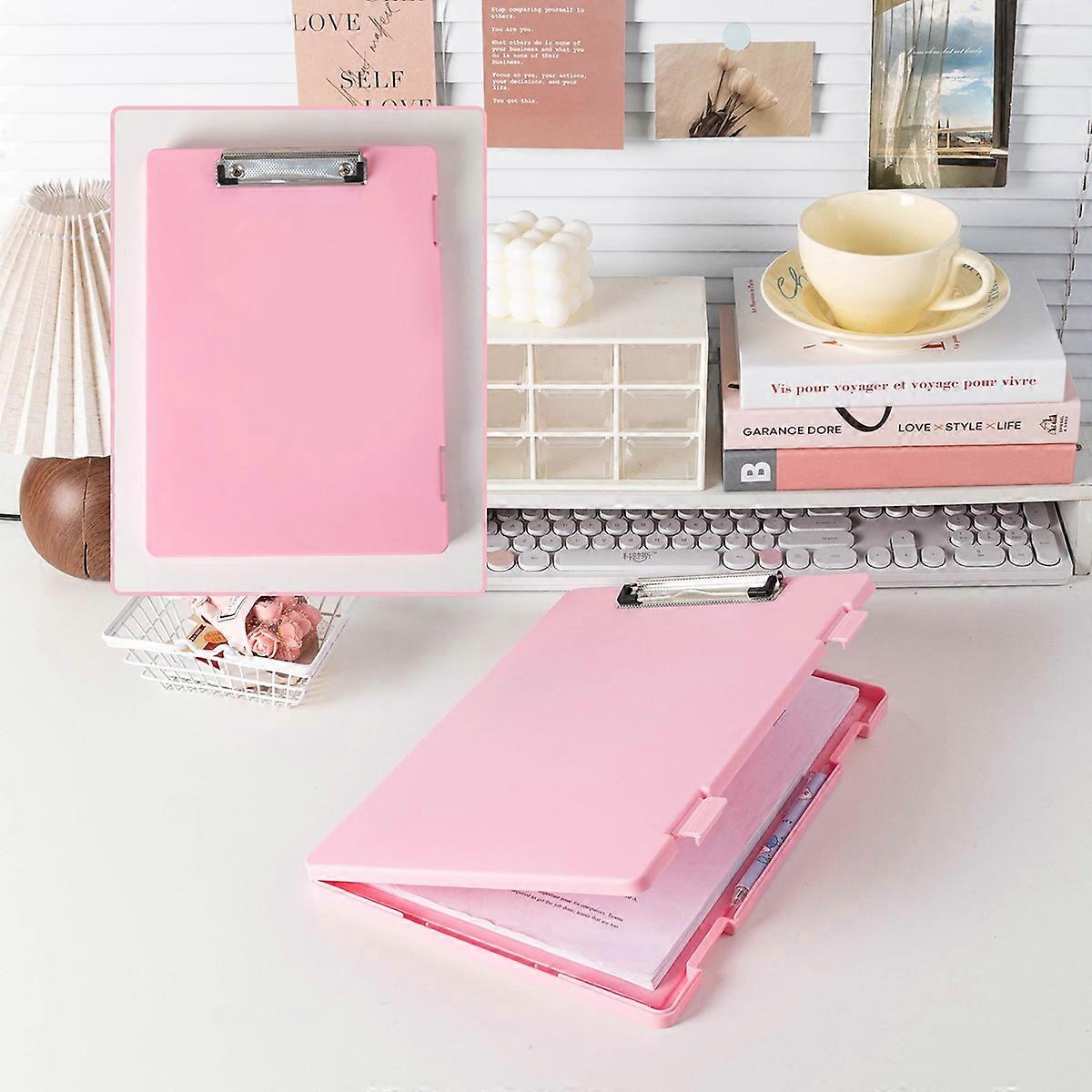 Multi functional A4 folder clamp storage box, writing pad, large capacity writing storage integrated document board clamp folder
