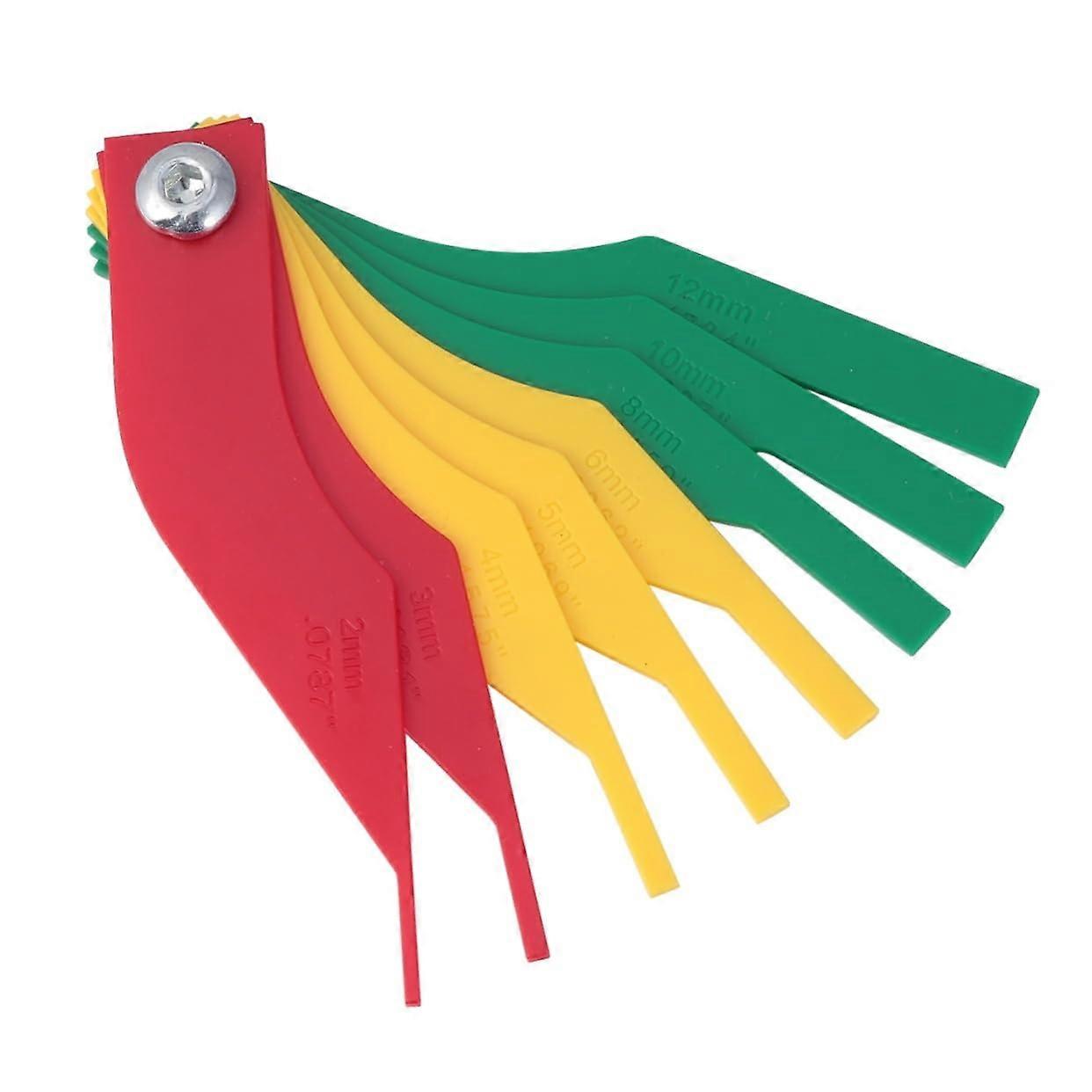 Brake Pad Thickness Gauge with ColorCoded Display, Accurate Wear Indicator for Cars and Trucks