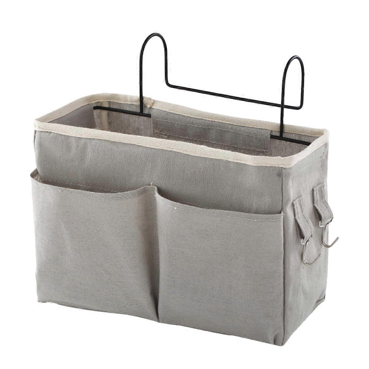 Bedside Storage Organizer with Large Capacity, Hanging Basket with Pockets for Bedroom Essentials
