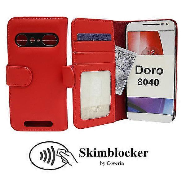 Skimblocker Wallet Case Doro 8040 Rot