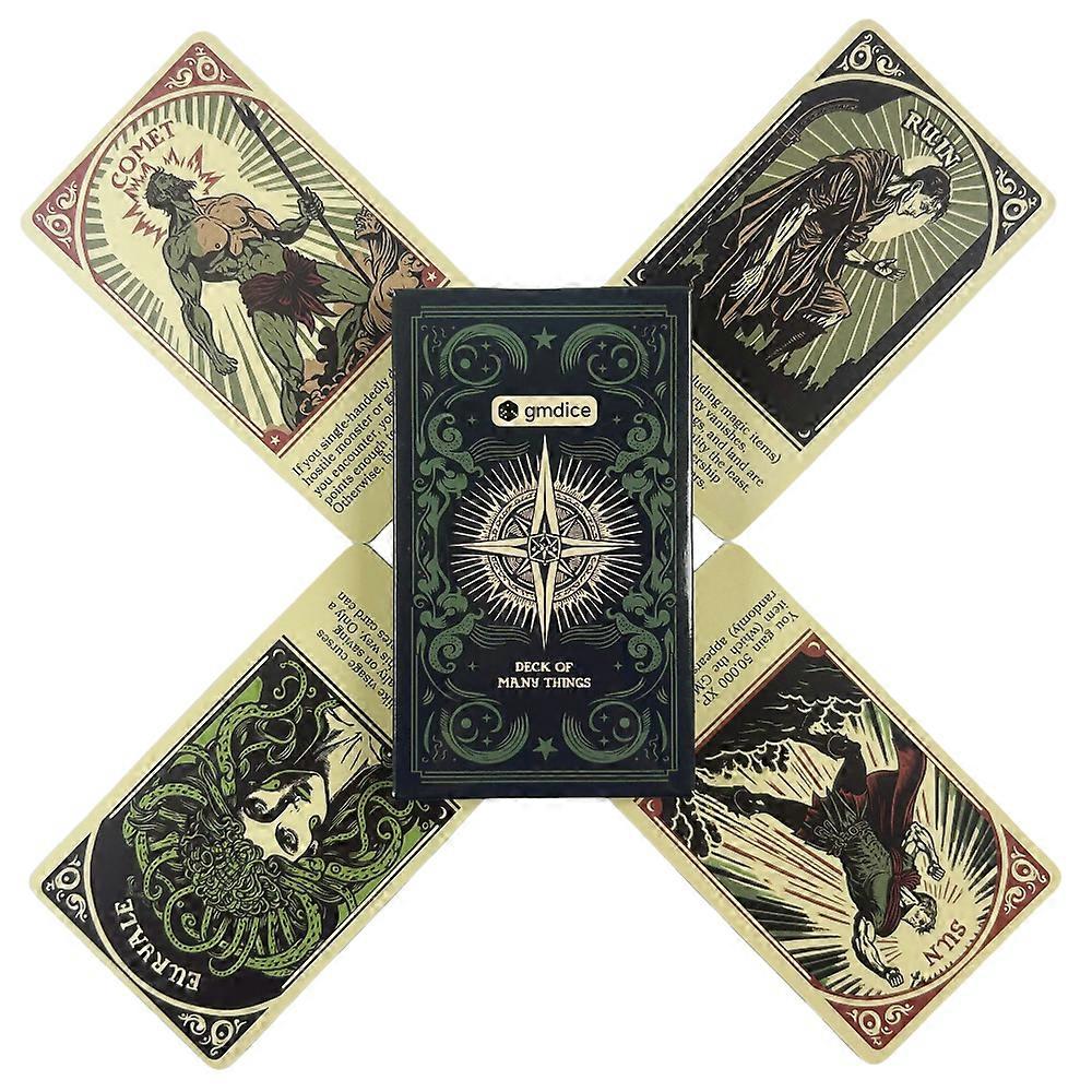 Deck of Many Things Oracle Cards A 22 Tarot English Divination Edition Deck Borad Games