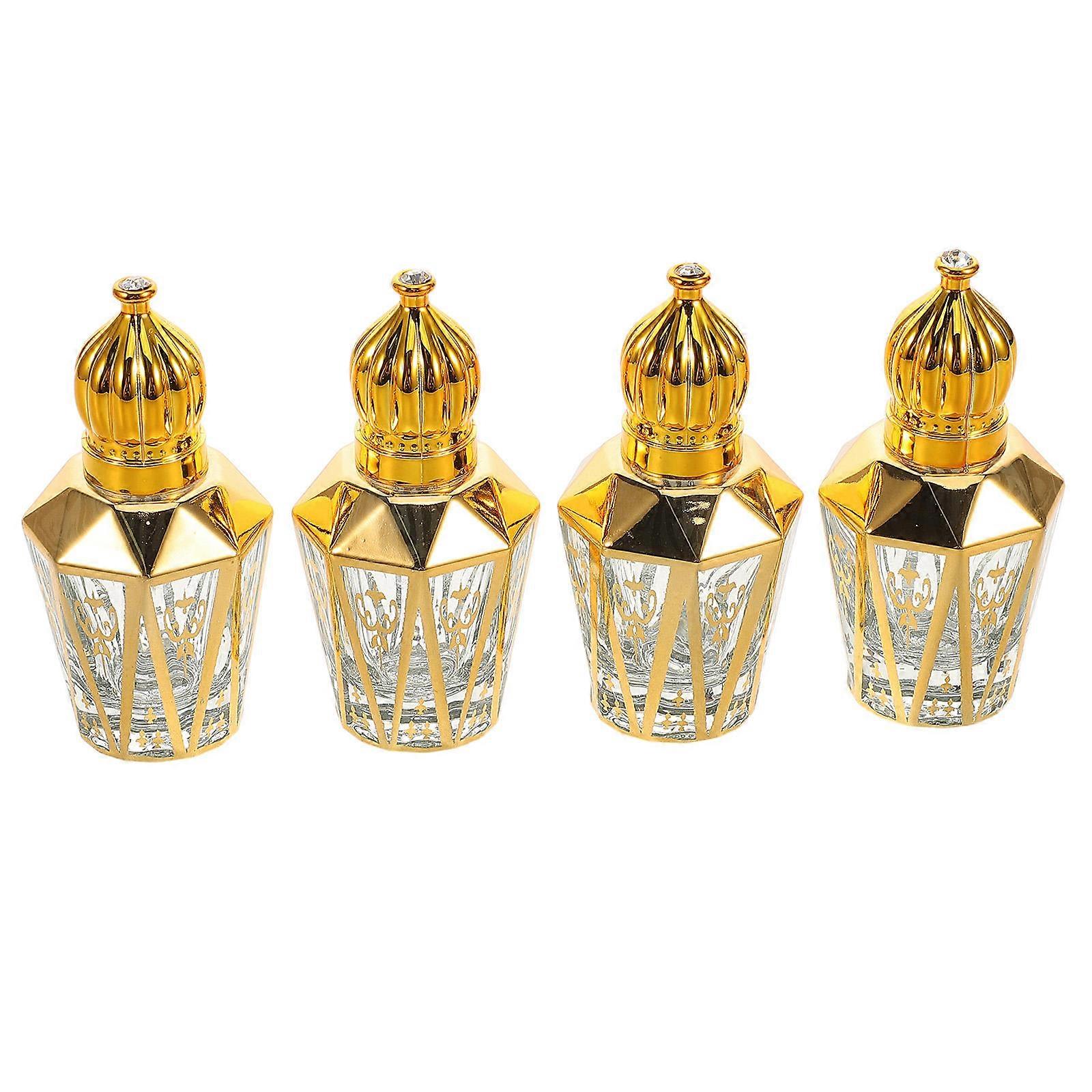 Essential Oil Roller Bottle Glass for Daily Use 4Pcs Refillable Set