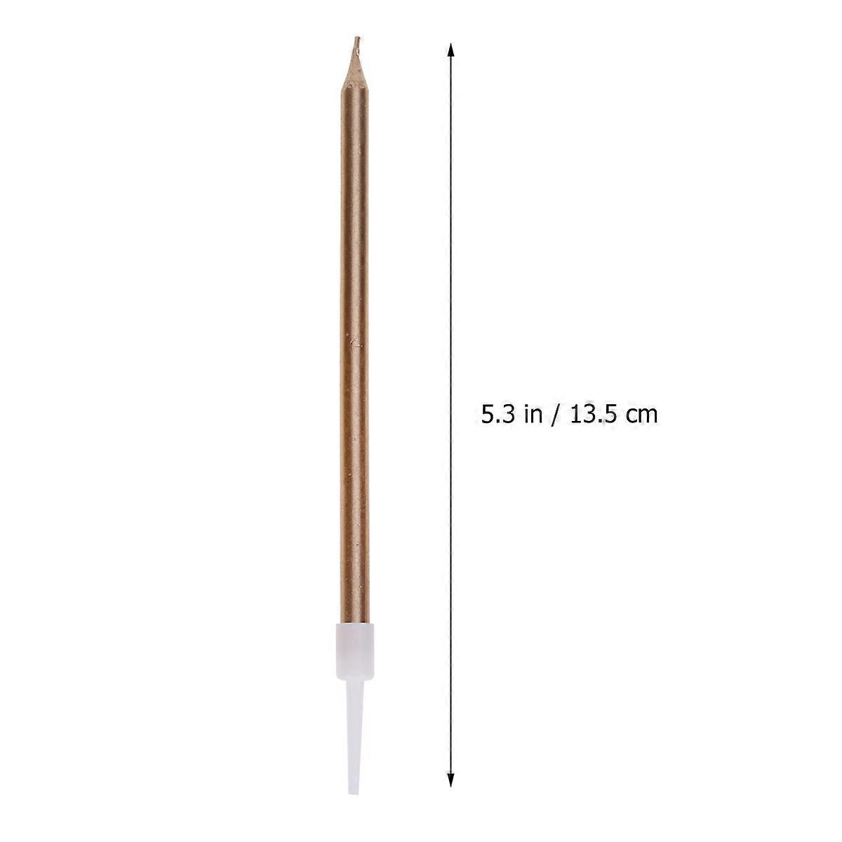 Cake Candles Slender Design for Cake Decoration 36Pcs Pencil Shaped Assorted