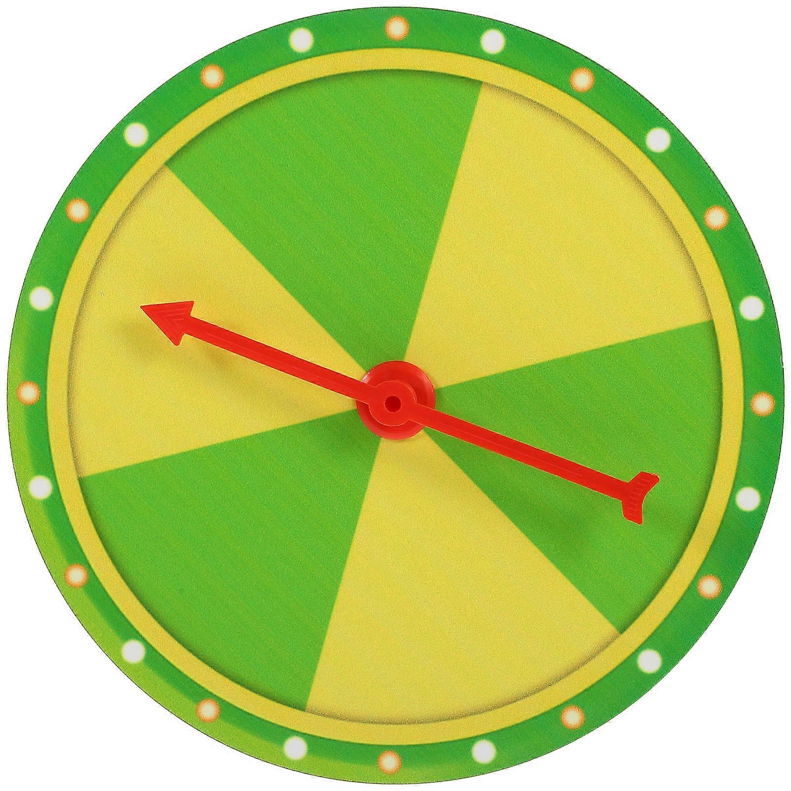 Draw Machine Fun Prize Wheel for Fun 1Pcs Green PVC Turn Plate