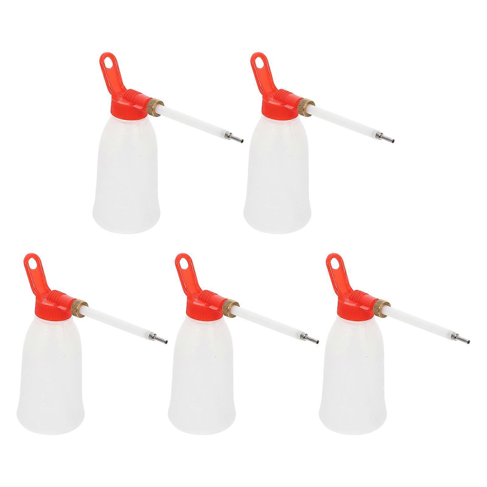 Sewing Machine Oil Bottle for Storage with Pointed Nozzle Plastic 10Pcs