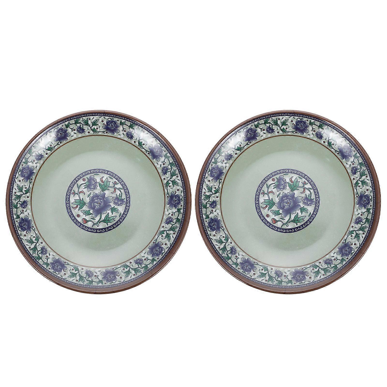 Pan Multi-Purpose Plates for Food Serving 2Pcs Tray