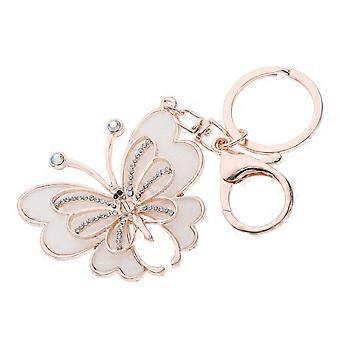 Butterfly Pendant Key Ring Alloy Bag Accessory Gift Giving 4.7×2.2×0.2in Key Organizer 1Pack