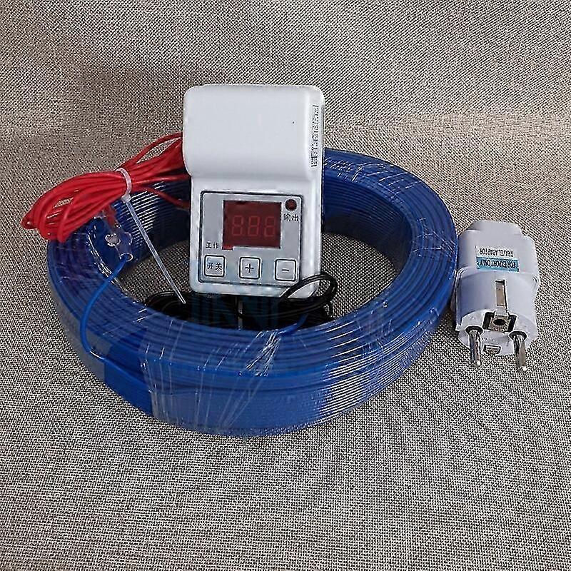 Heating Wire+Temperature Controller Set Greenhouse Warm Underfloor Heating Air line Soil Warming Heating Cable Nursery 26s