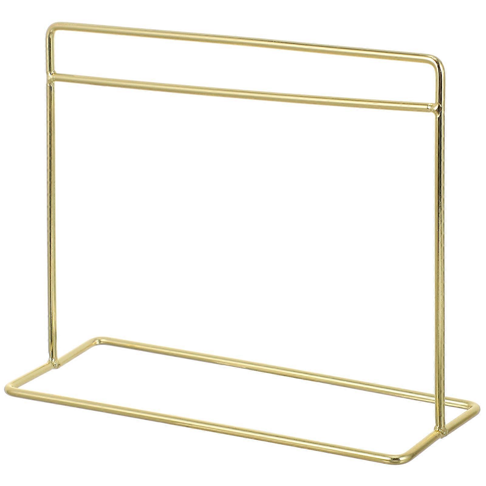 Small Doll House Rack Miniature Display Rack for Decor 1Pcs Golden