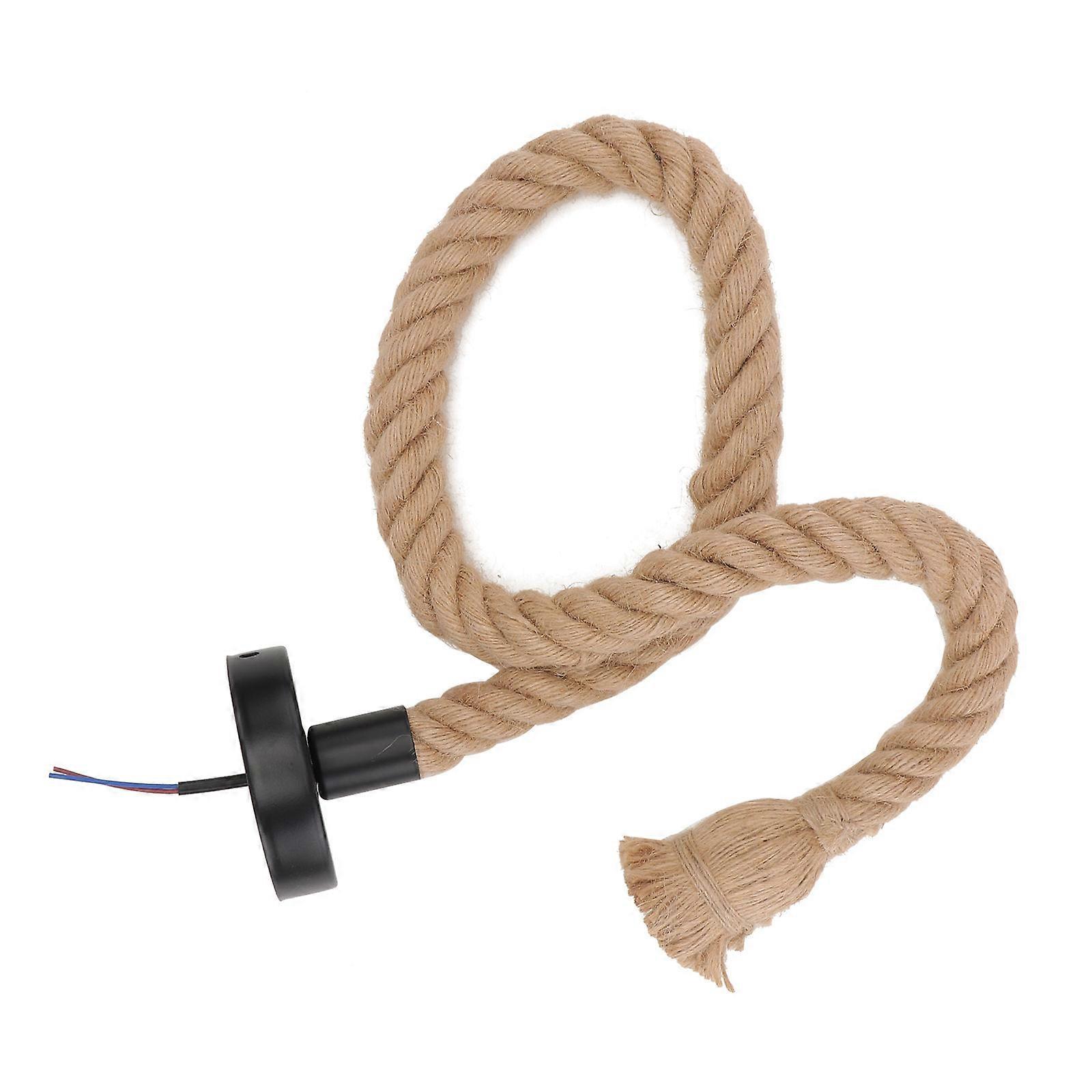 Retro Lamp Fixture Hemp Rope Ceiling Light Accessory 2Pcs