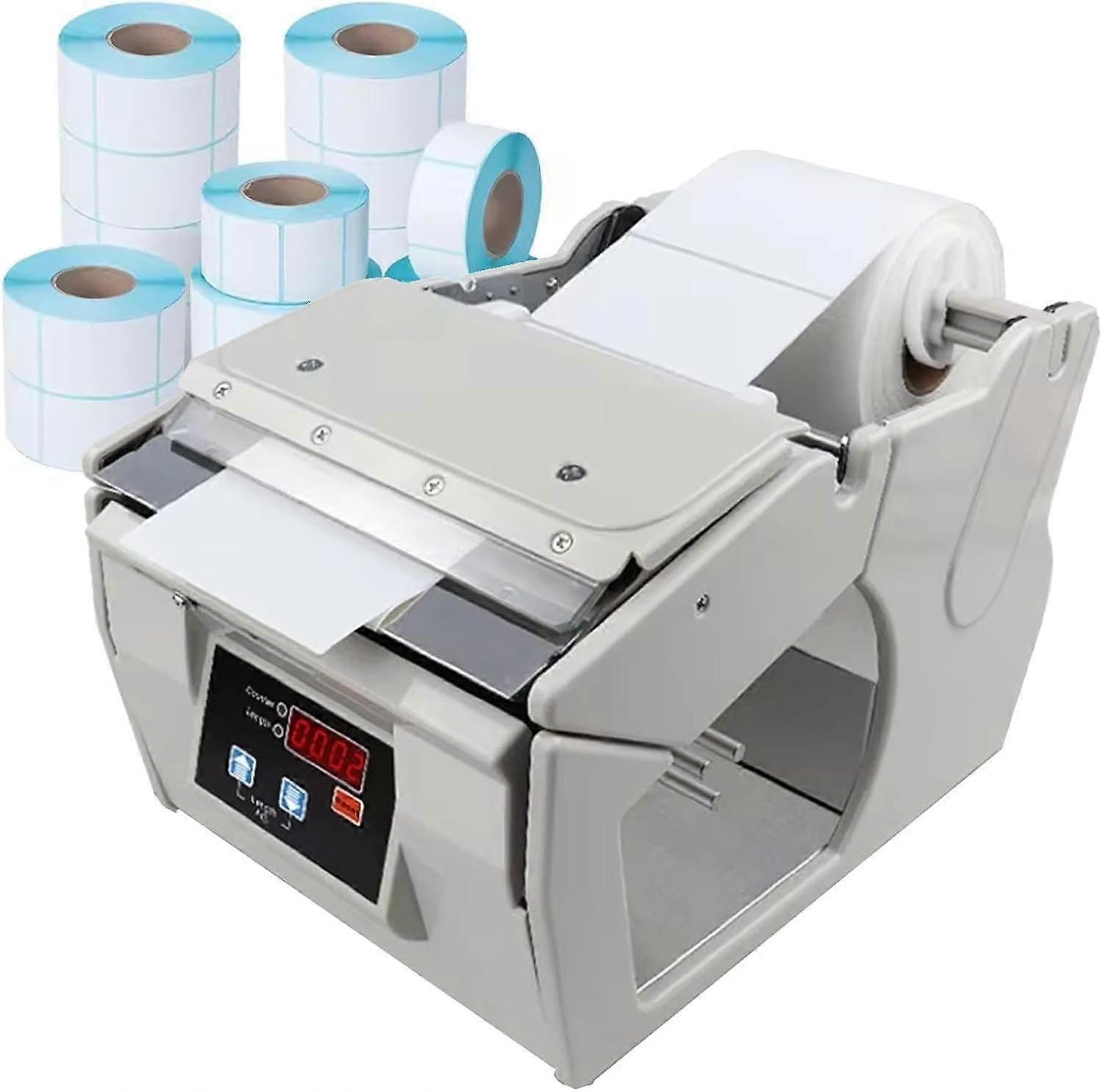 Automatic Label Dispenser with Counting Function, Adjustable Speed Industrial Label Peeler X180mm for Logistics and Distribution