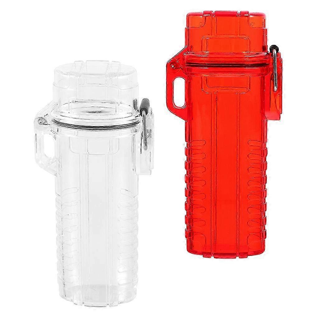 Portable Waterproof Lighter Case with Protective Sleeve 2Pcs
