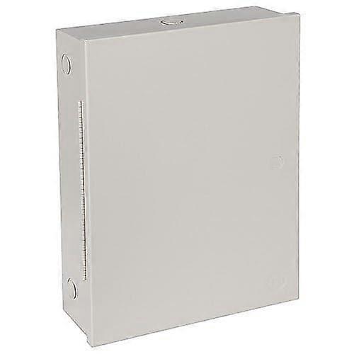 Metal Protective Enclosure with Hinged Door, Compact Beige Wall Mount for Secure Equipment Storage
