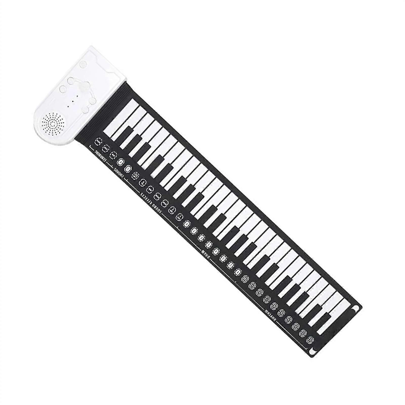 49 Keys Foldable Electronic Piano Keyboard with Realistic Key Touch and MultiLevel Rhythm Control