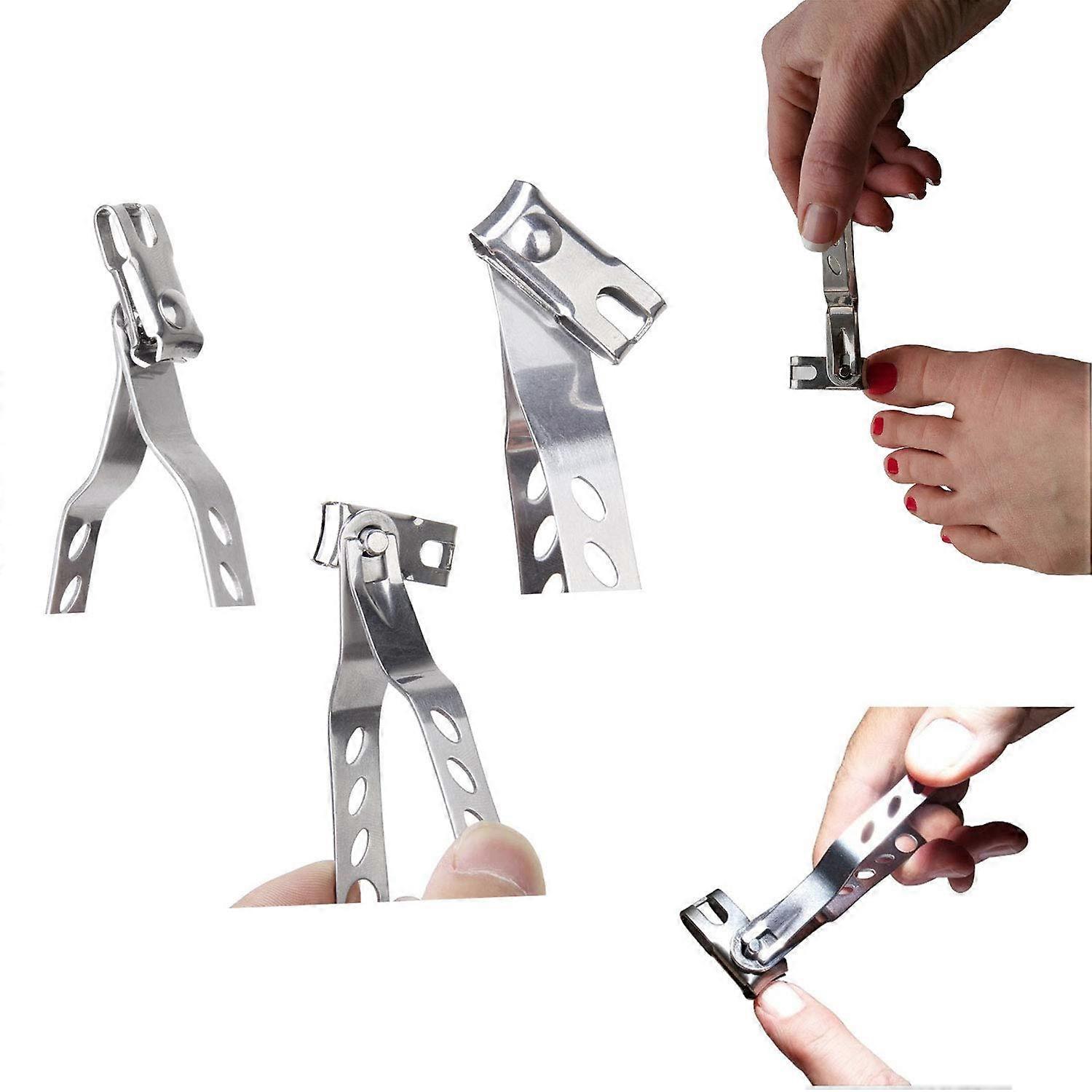 Stainless Steel Nail Clipper with 360° Rotating Head, Extra Sharp Blades for Thick Nails