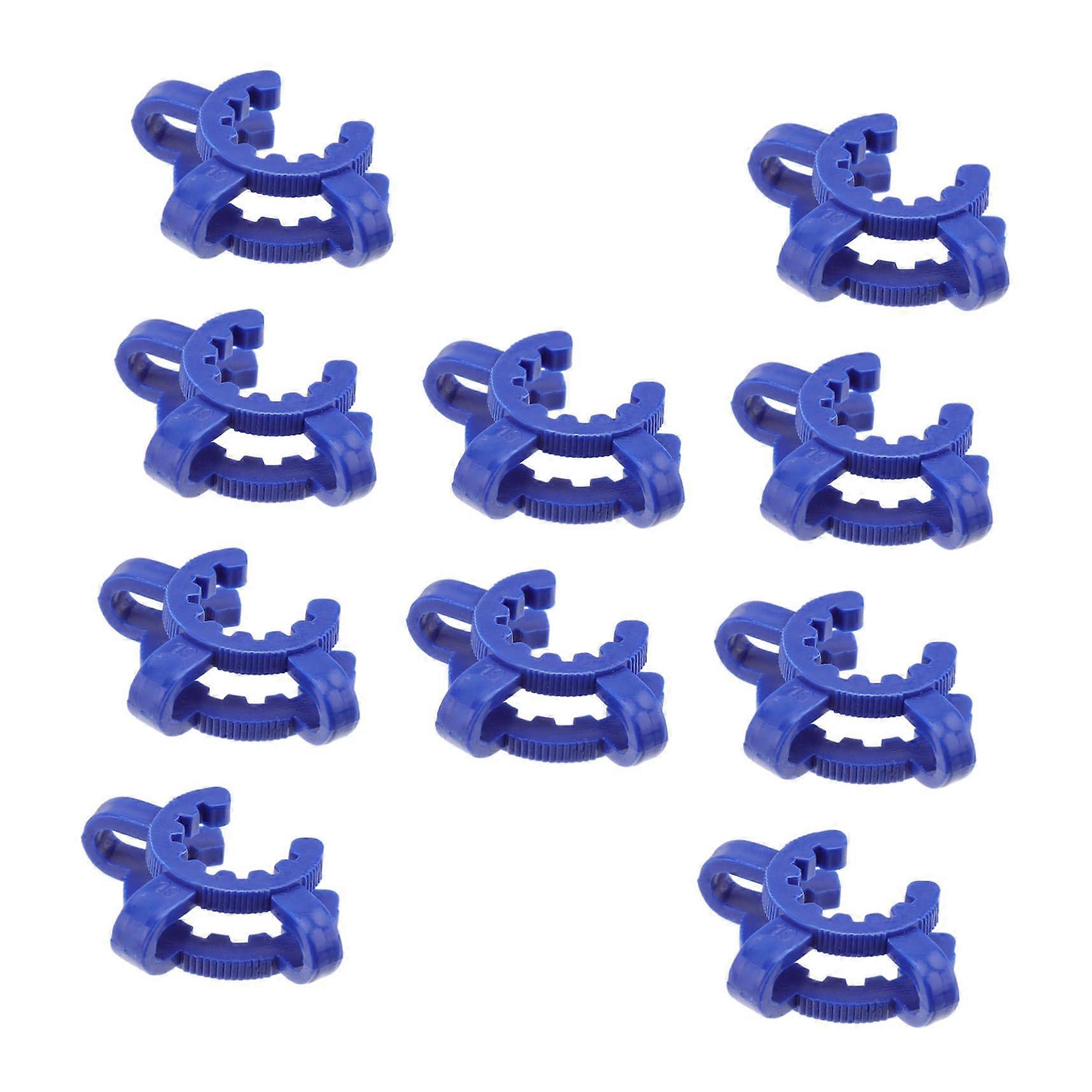 10 Pcs Lab Clamp Plastic Conical Joint Clips  Temp Resistant for Glassware Distillation