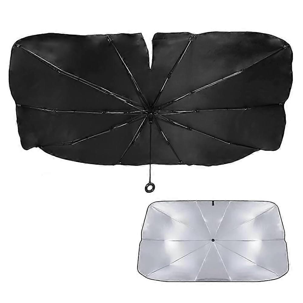 XXL 150x95cm Full Windshield Coverage PullString Handle Car Sunshade Umbrella for Skoda Superb