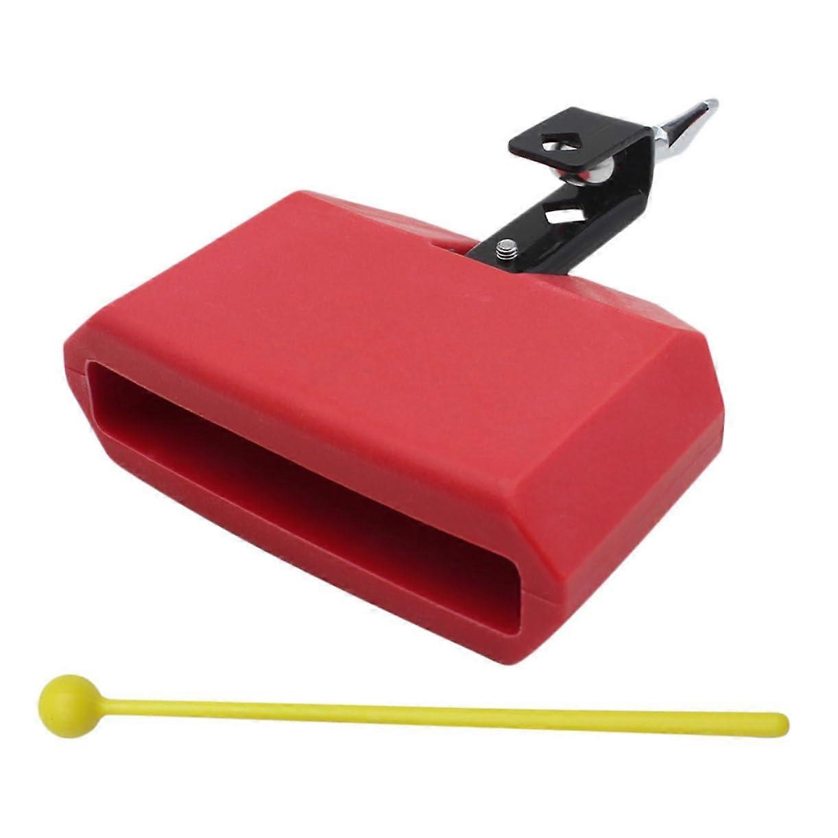 Cowbell Percussion Instrument ABS Plastic Easy Mounting Bright Tone Drum Kit Accessory