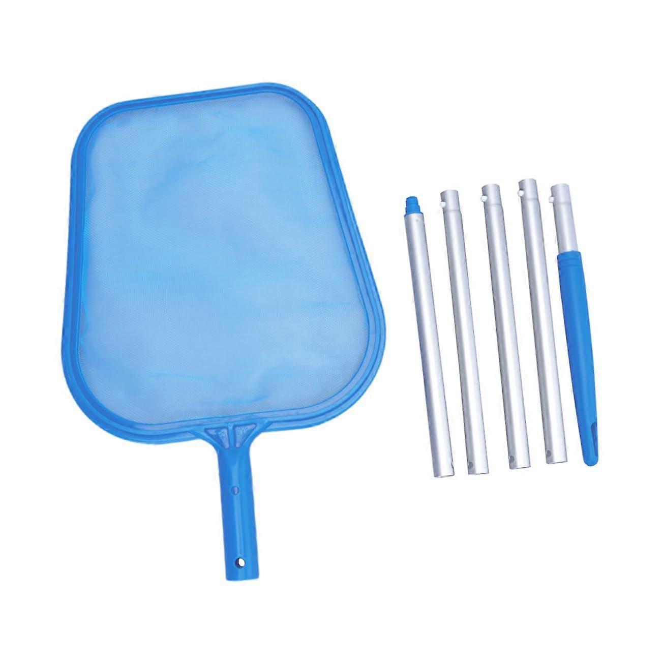 Pool Leaf Rake with Pole Lightweight Swimming Pool Skimmer Net for Efficient Debris Removal