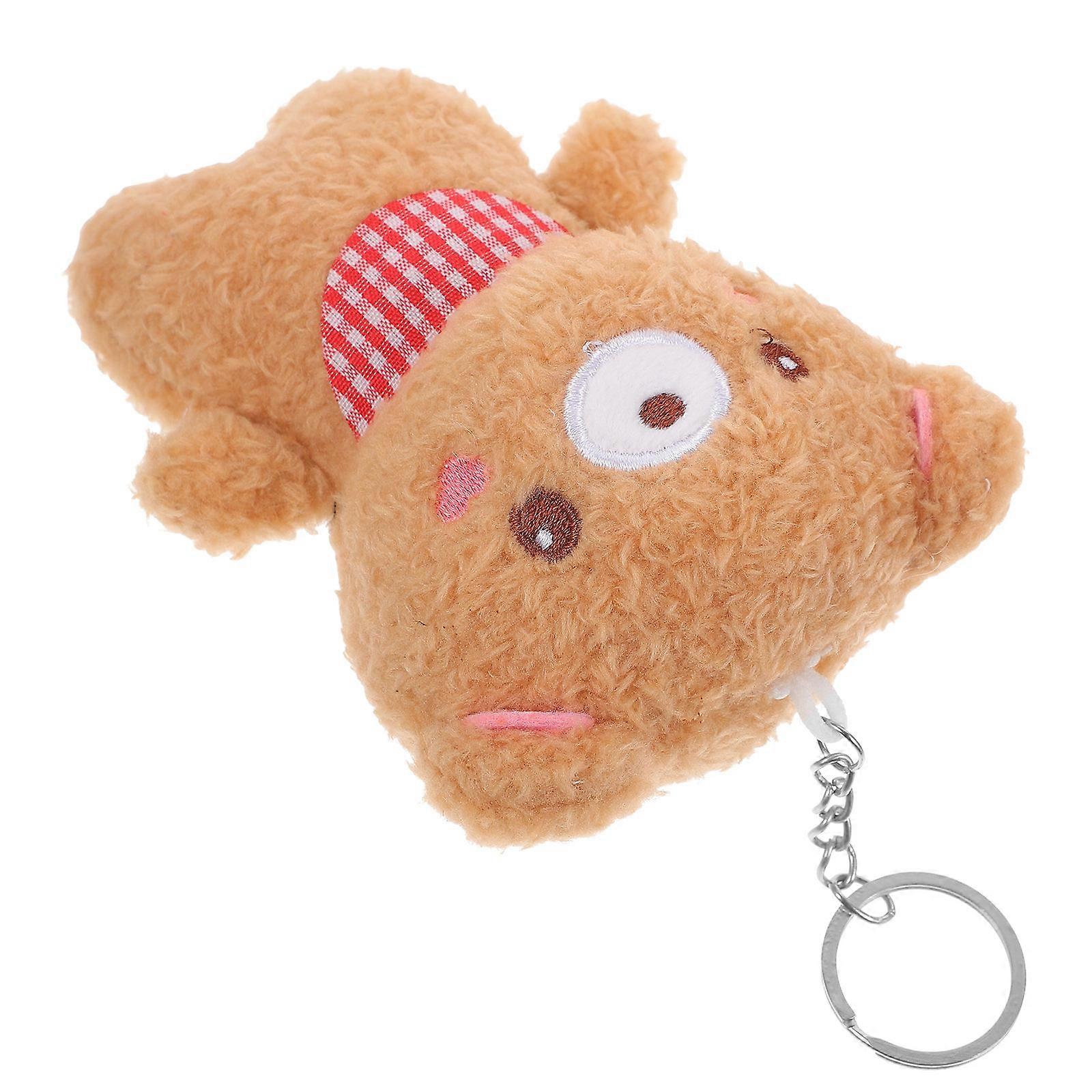 Tiny Stuffed Bear Plush Bear Keychain with Bag Hanging Pendant